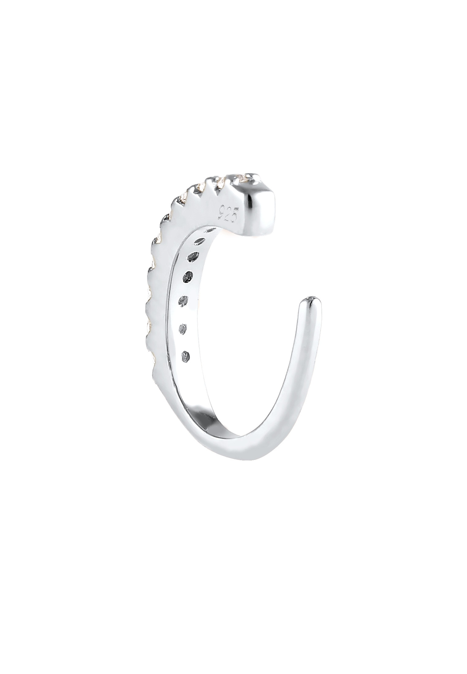 Elli Ohrklemme »Ohrringe Earcuff Zirkona Kristalle Trend Single 925 Silber«