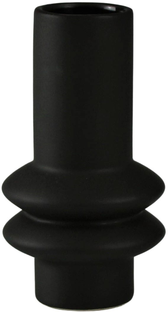 AM Design Tischvase »Blumenvase mit kunstvollen Ausbuchtungen«, (Set, 2 St.), Dekovase aus Keramik, Höhe ca. 15 cm