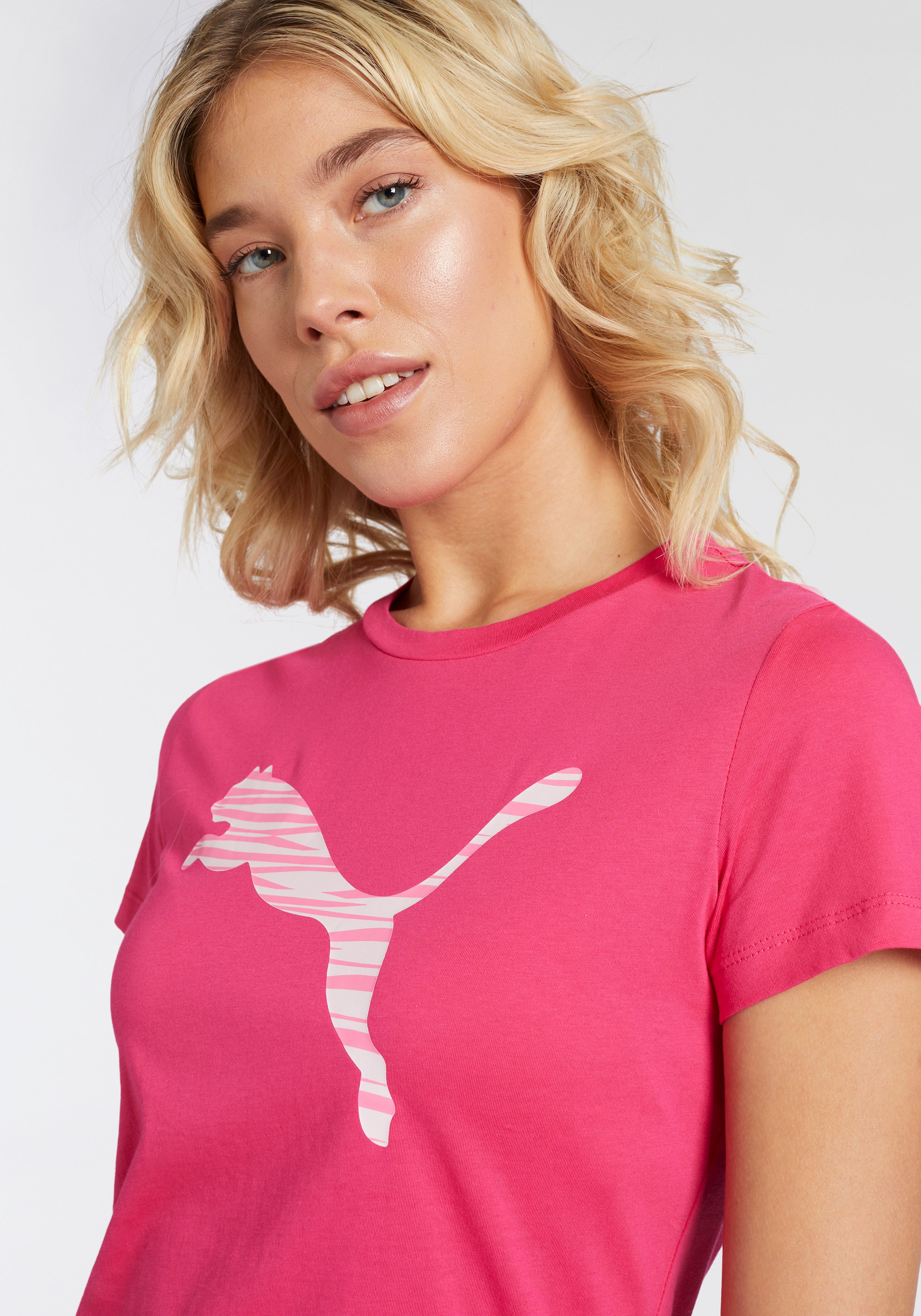 PUMA T-Shirt »ESS+ LOGO LAB TEE«, (1 tlg.)