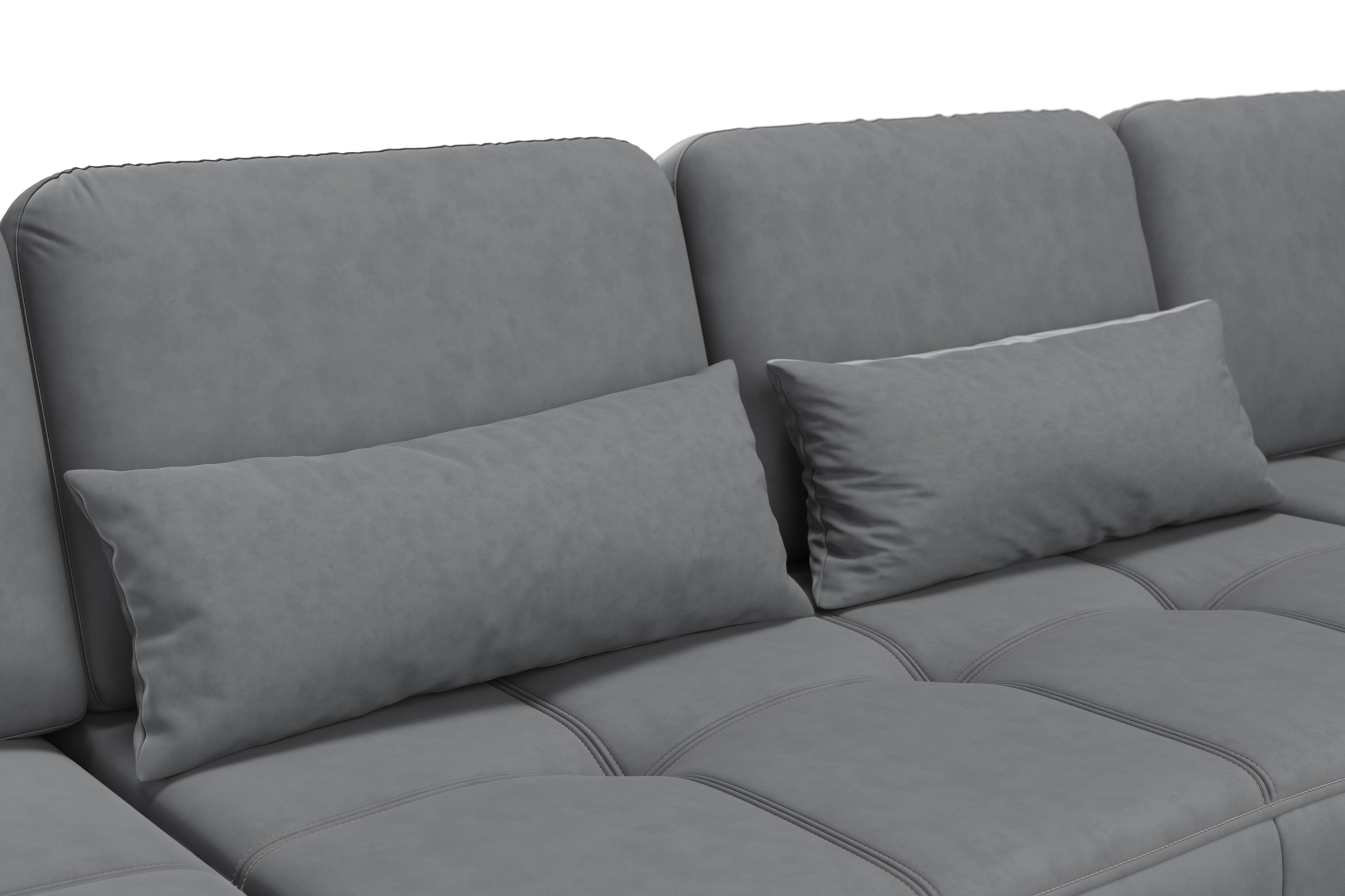 sit&more Wohnlandschaft »Bendigo U-Form«, inklusive Sitztiefenverstellung, Bodenfreiheit 15 cm, in 2 Fußfarben