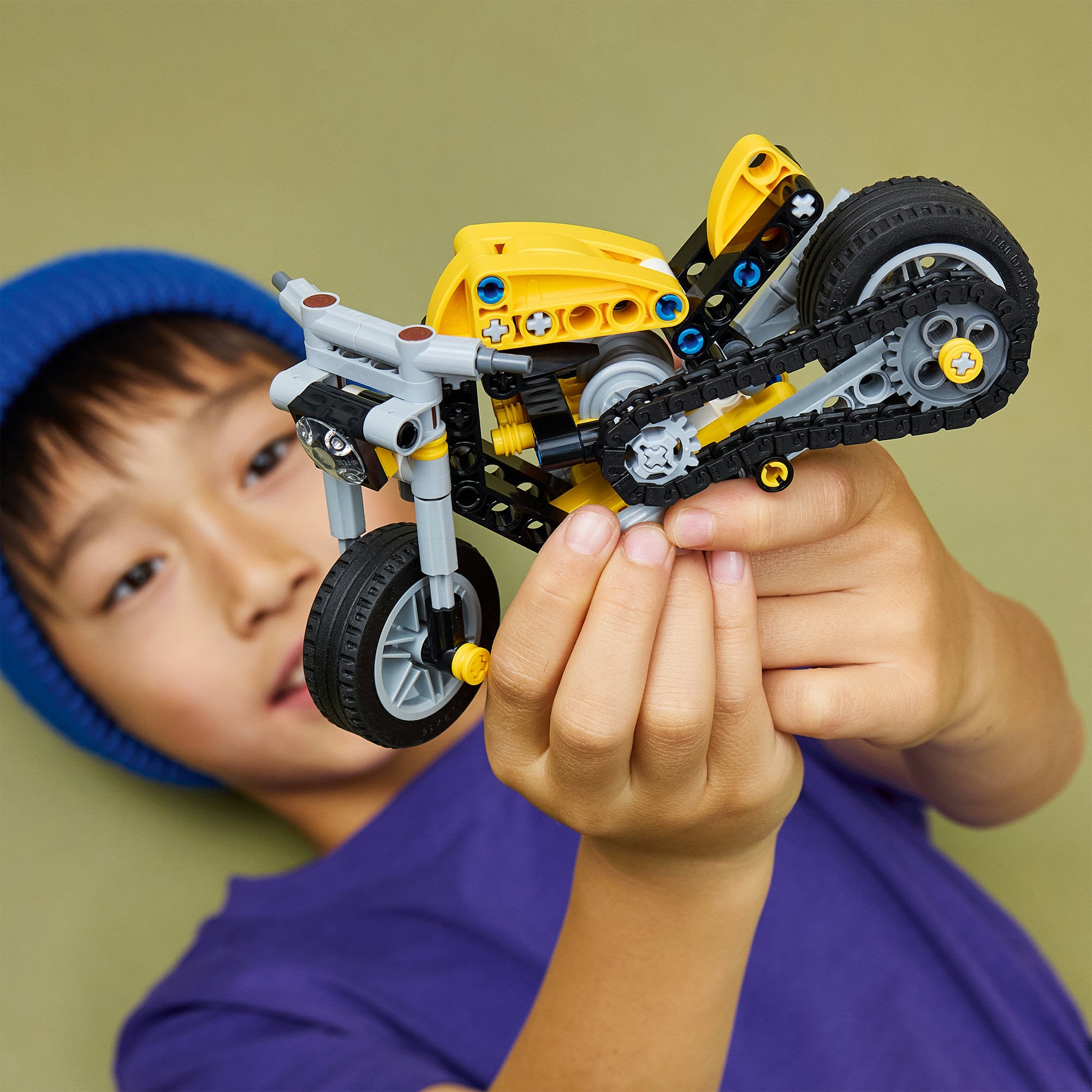 LEGO® Konstruktionsspielsteine »Gelbes Motorrad (42225), LEGO Technic«