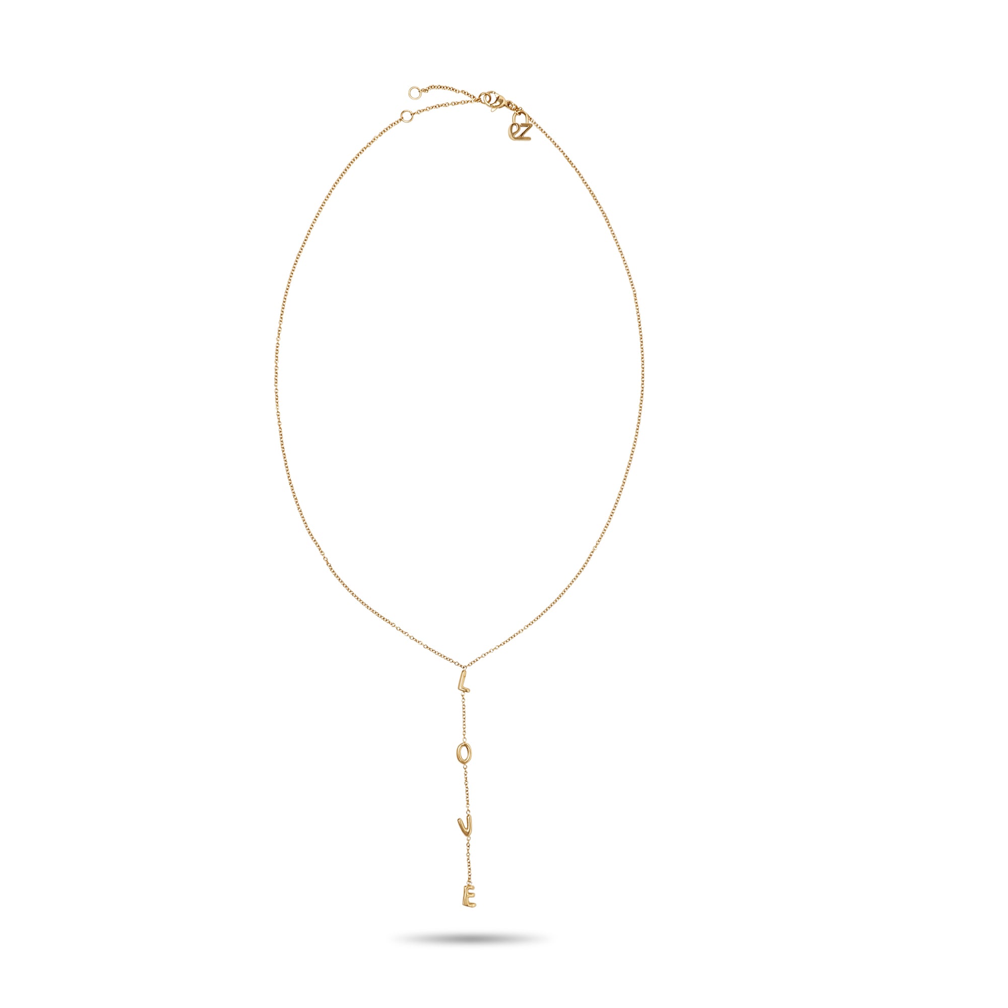 Echtzeit Y-Kette »Schmuck Geschenk Edelstahl Halskette Love Letters«