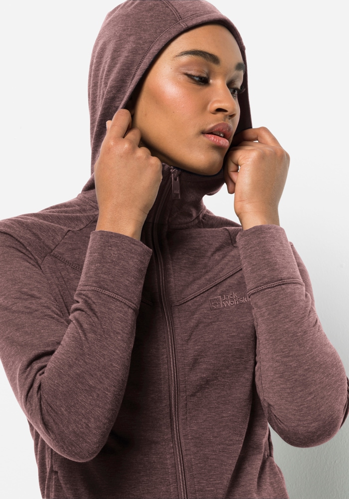 Jack Wolfskin Fleecejacke »WALDSEE HOODED JKT W«, mit Kapuze