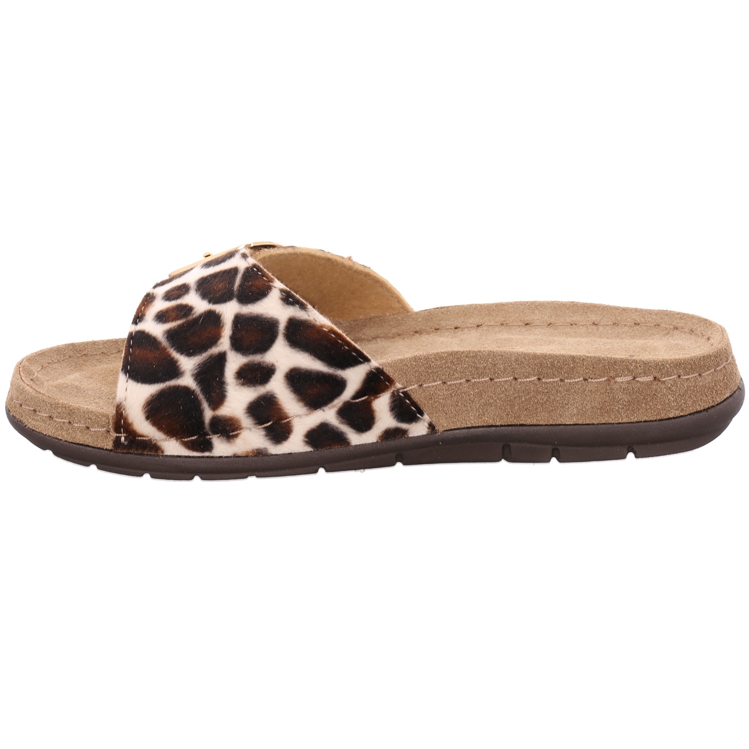 Rohde Pantolette »Rodigo Giraffe«  Sommerschuh, Urlaubsschuh mit Kuhfell-Print