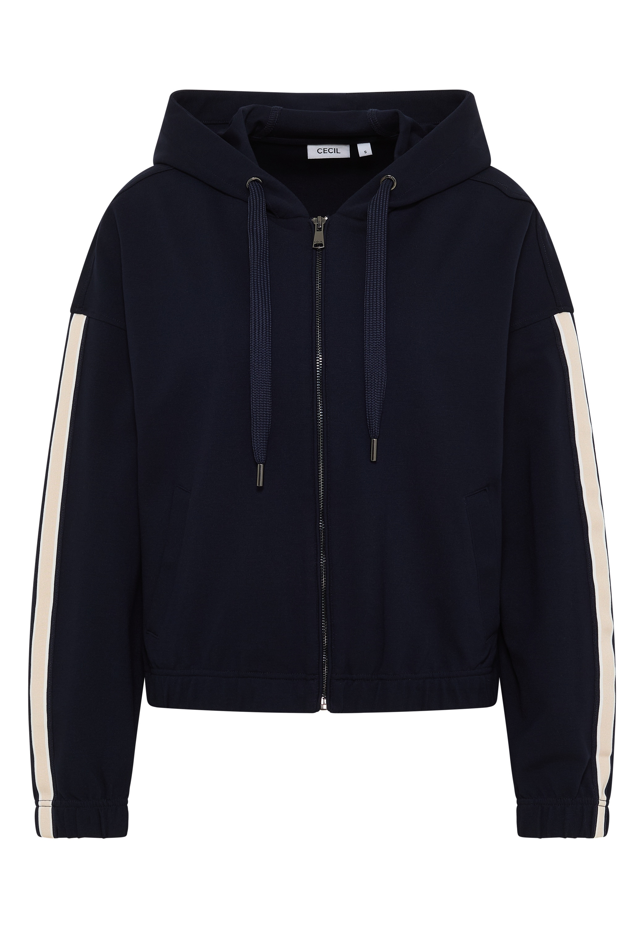 Cecil Kapuzensweatjacke, mit Galonstreifen
