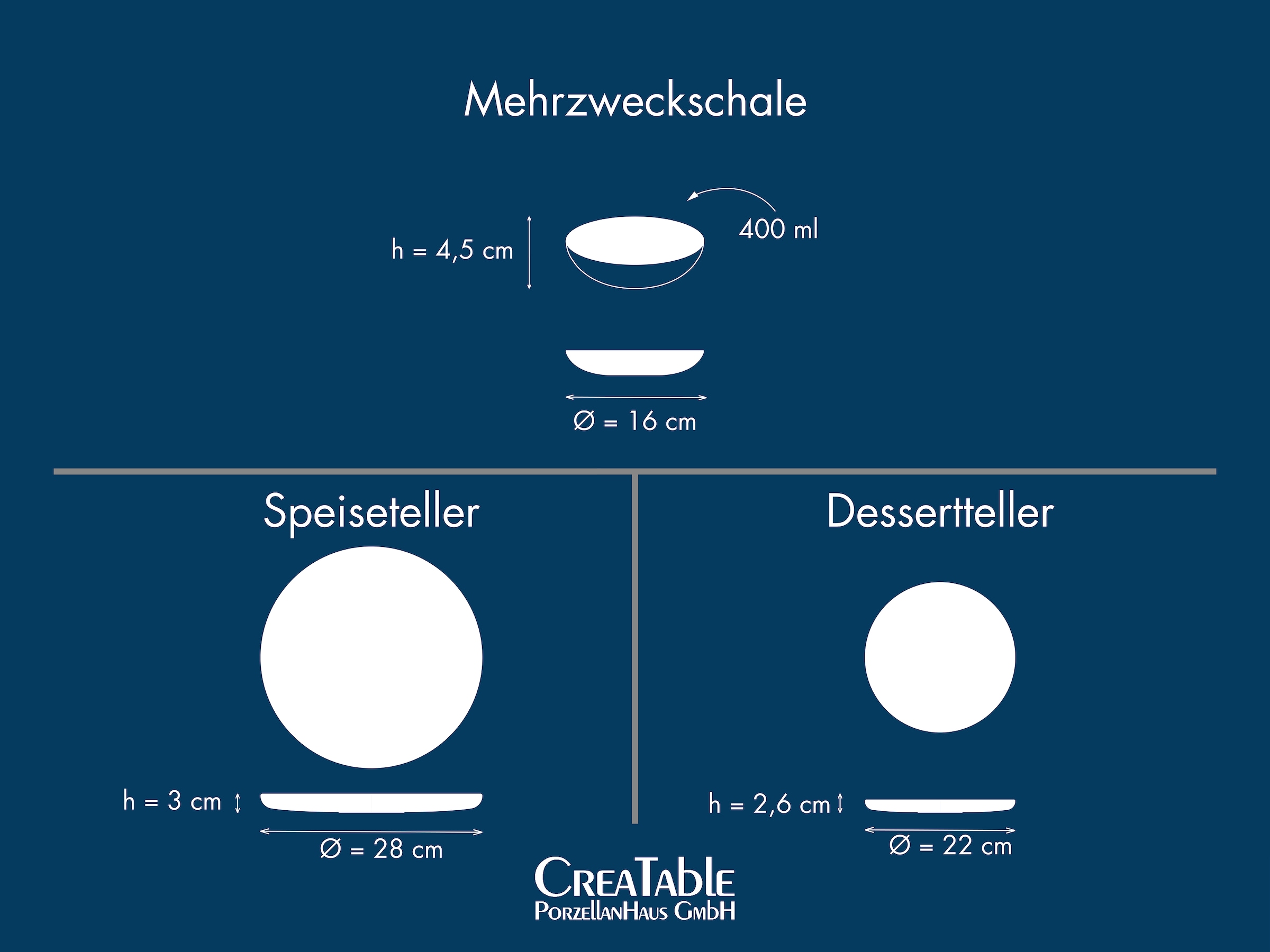 CreaTable Teller-Set »Uno Nordic, Tellerset 12-tlg.« Nordische Ästhetik, Spezialglasur