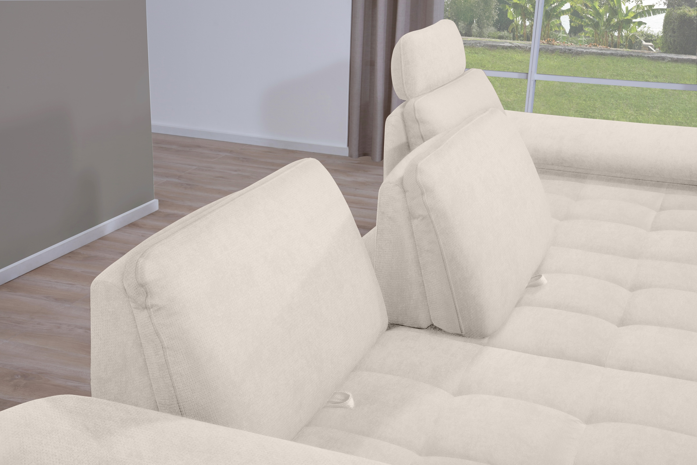 alina Ecksofa »Royce«, inklusive Sitztiefenverstellung, 296 cm breit