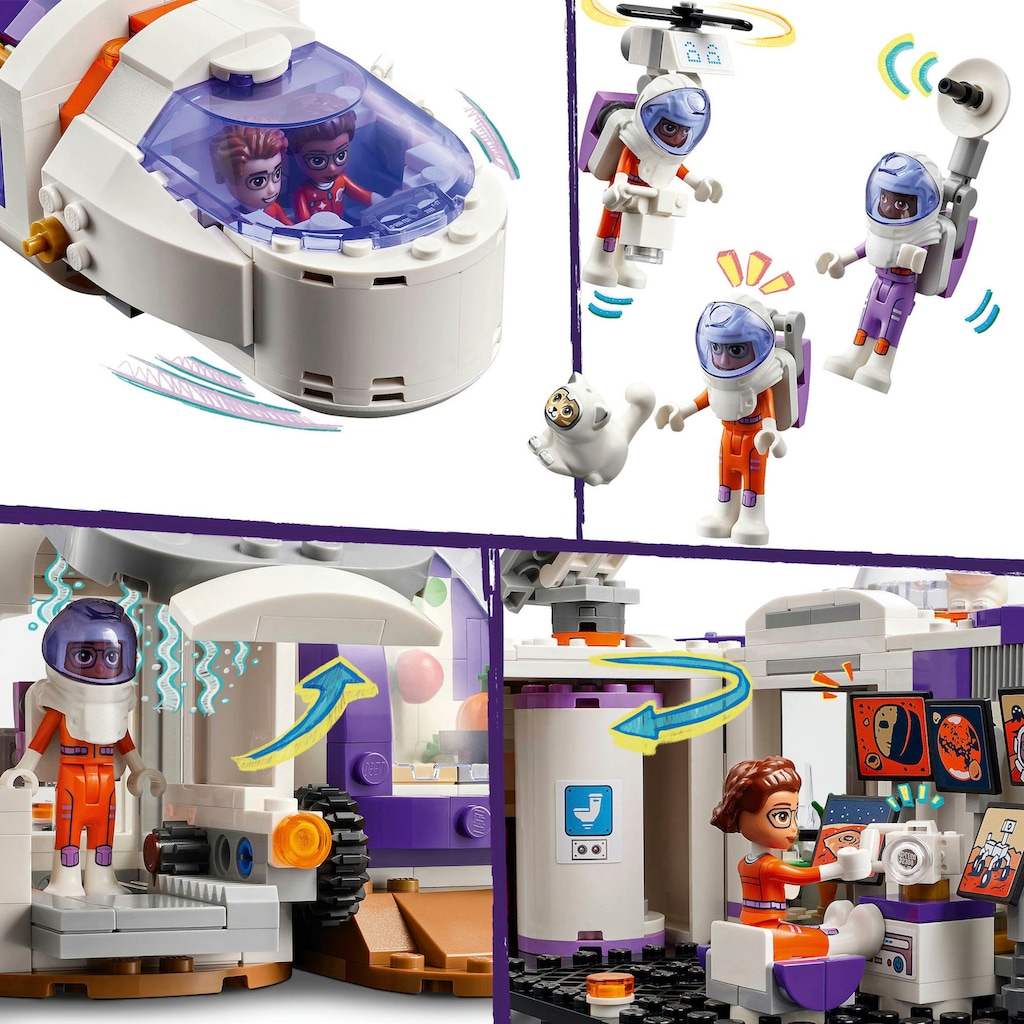 LEGO® Konstruktionsspielsteine »Mars-Raumbasis mit Rakete (42605), LEGO Friends«, (981 St.)