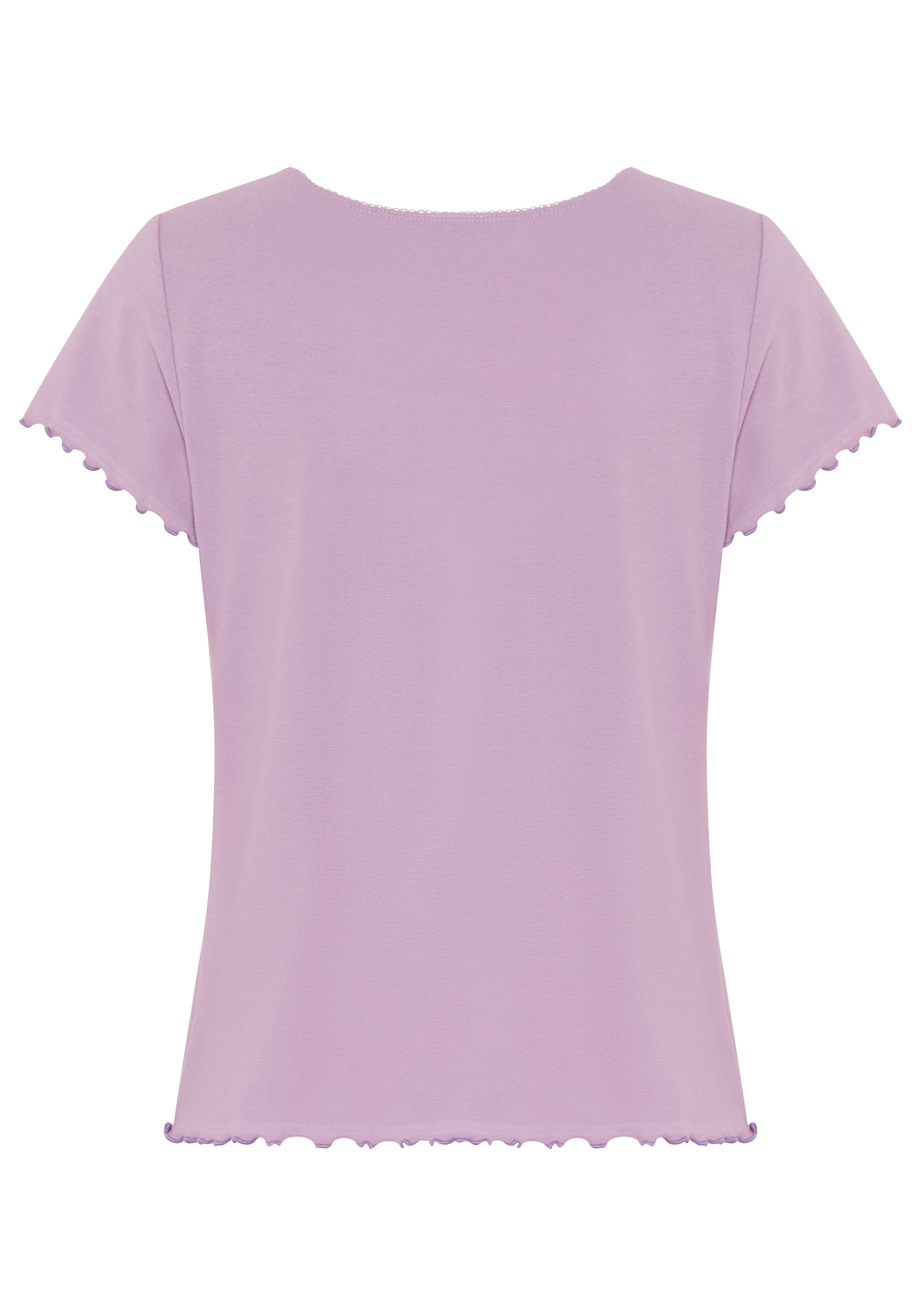 Vivance Dreams Pyjamaoberteil 1-teilig, 1 mit Babylock-Details