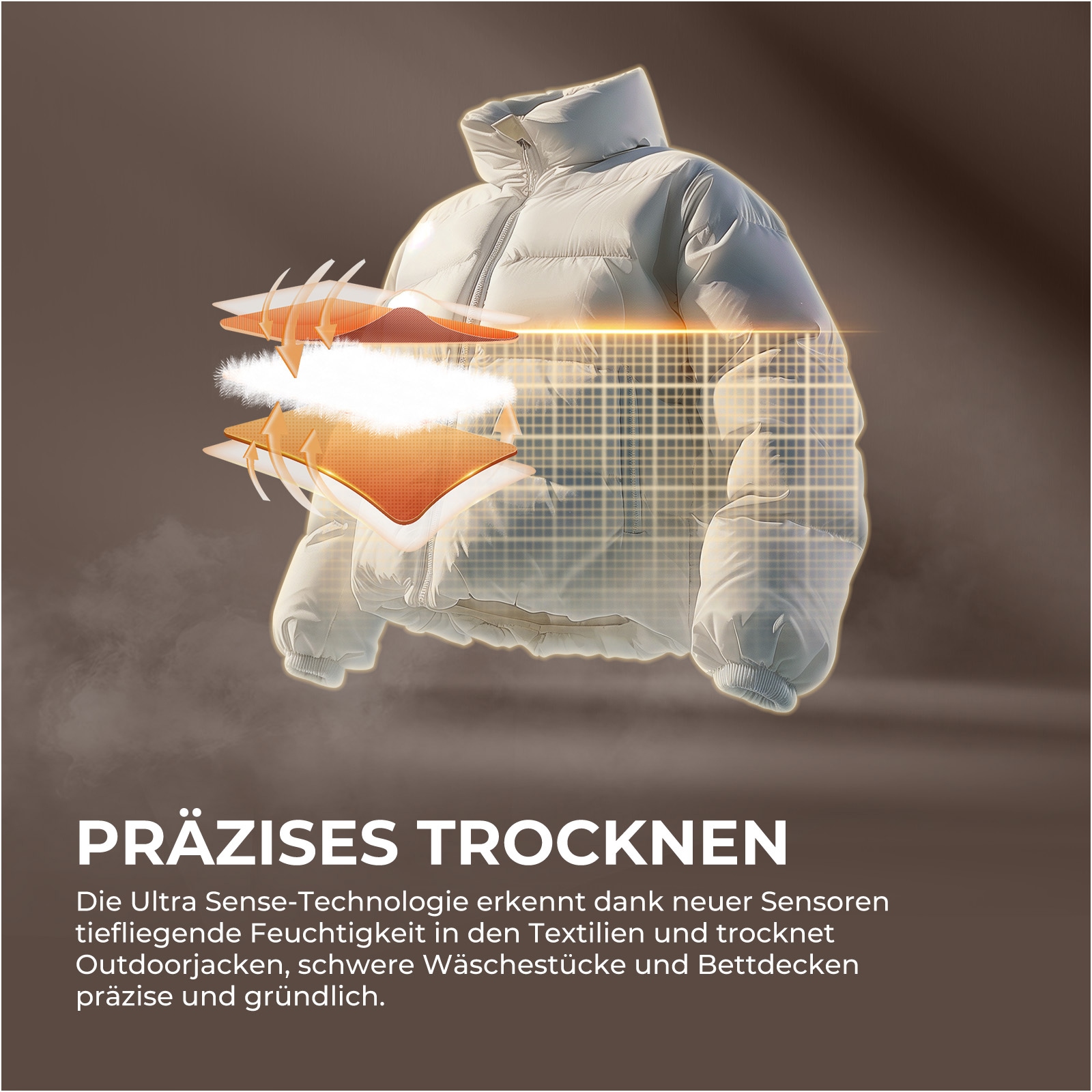 Haier Wärmepumpentrockner »HD90-A687U1« G9 Serie Smart AI Automatikprogramm & Ultra Sense