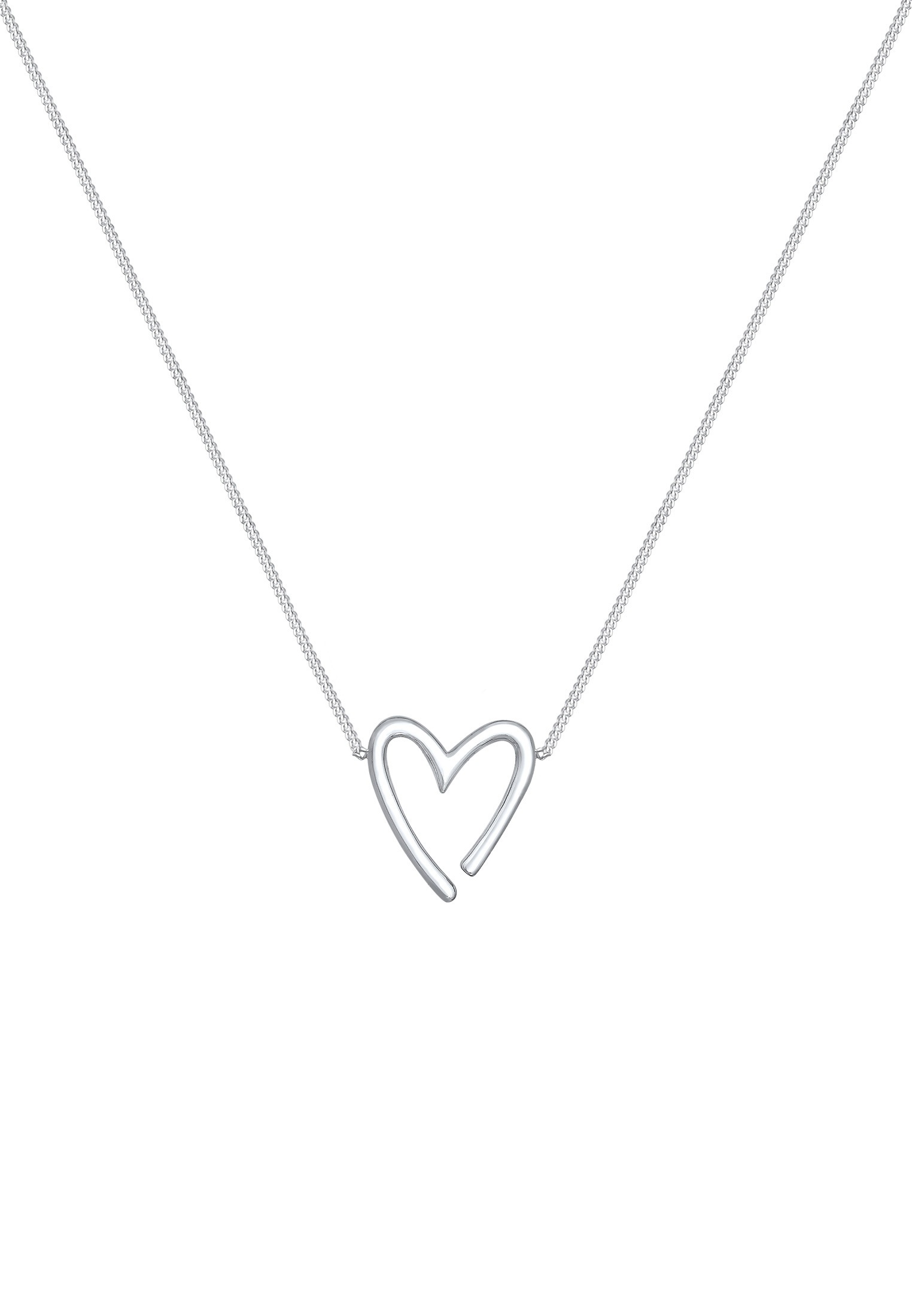 Elli Kette mit Anhänger »Halskette Anhänger Herz 925 Sterling Silber«