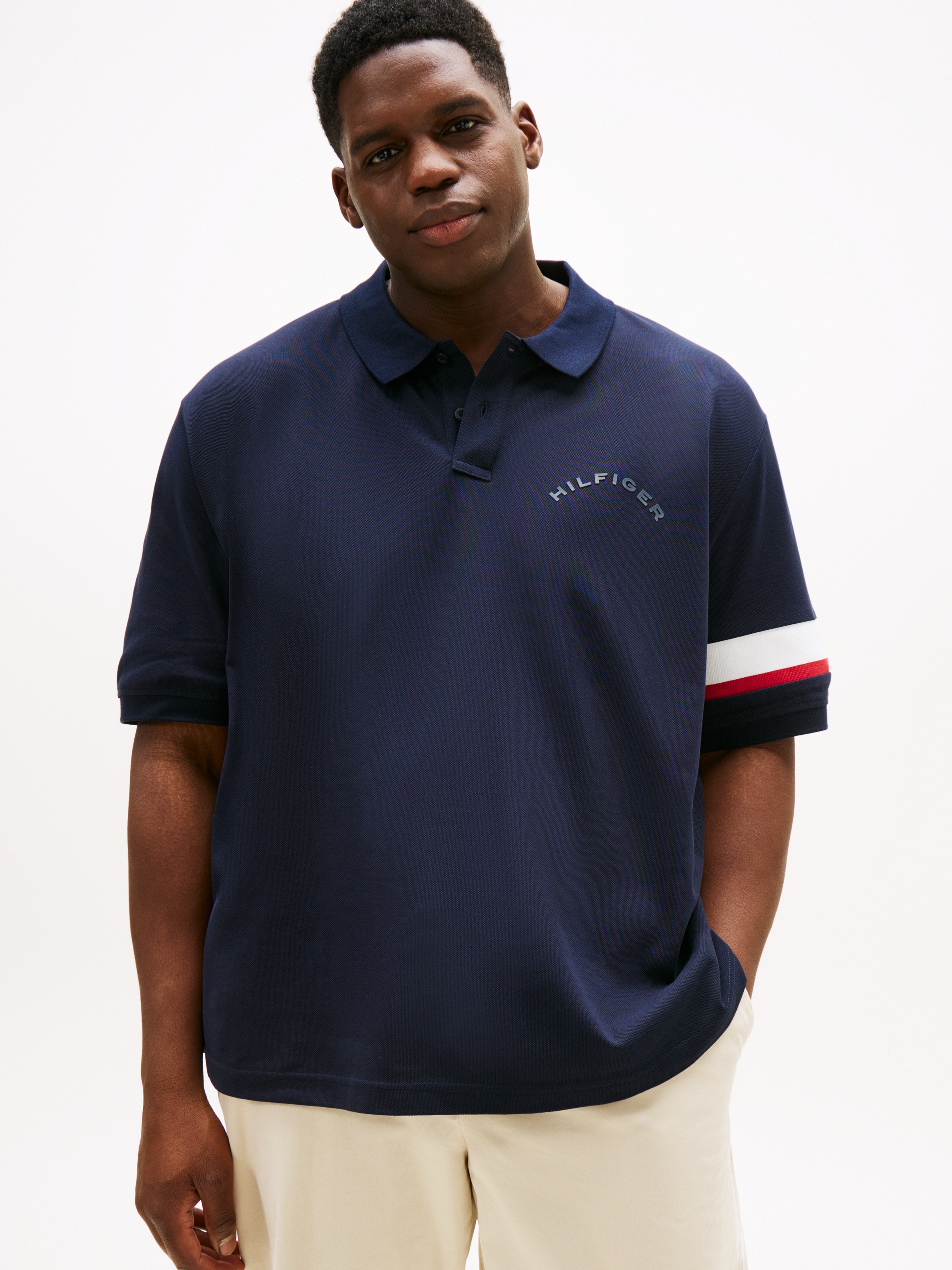 Tommy Hilfiger Big & Tall Poloshirt »SLEEVE TAPE POLO«, Große Größen