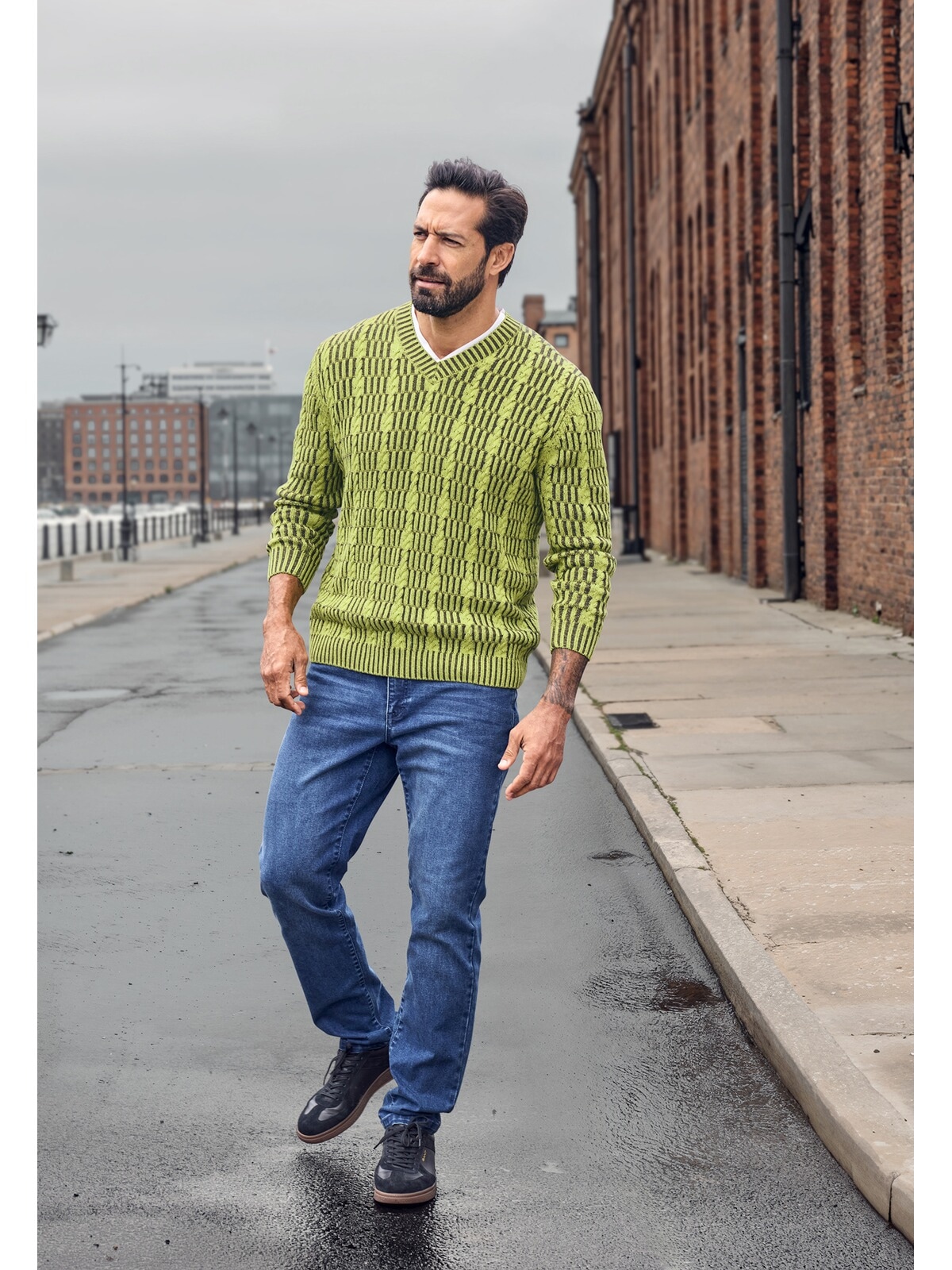 Jan Vanderstorm Rundhalspullover »Pullover AKSELHEIM«