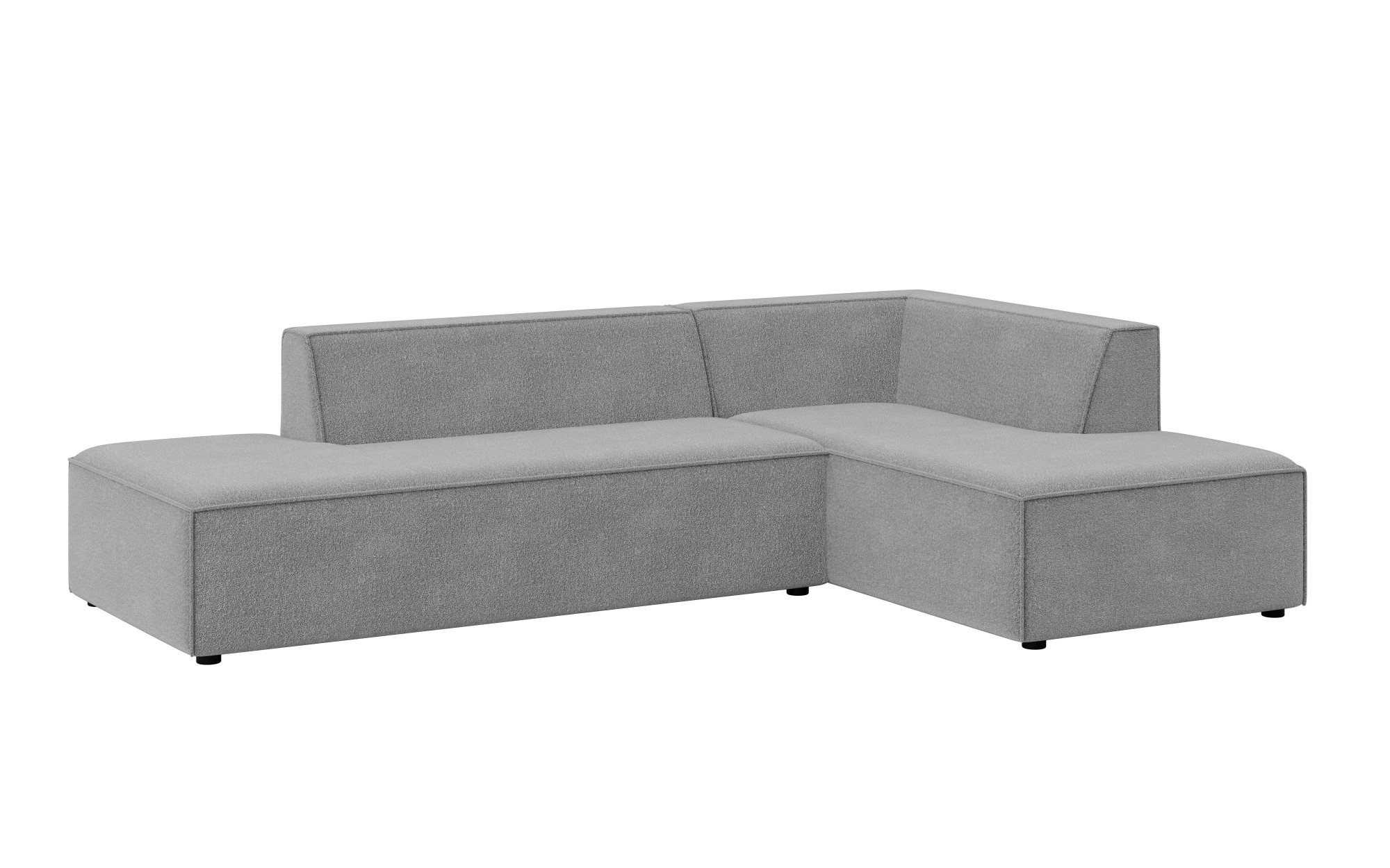 INOSIGN Ecksofa »Ecksofa Cavan mit Ottomane links oder rechts bestellbar«, L-Form mit Wellenunterfederung, Maße B/T/H: 270/180/72 cm