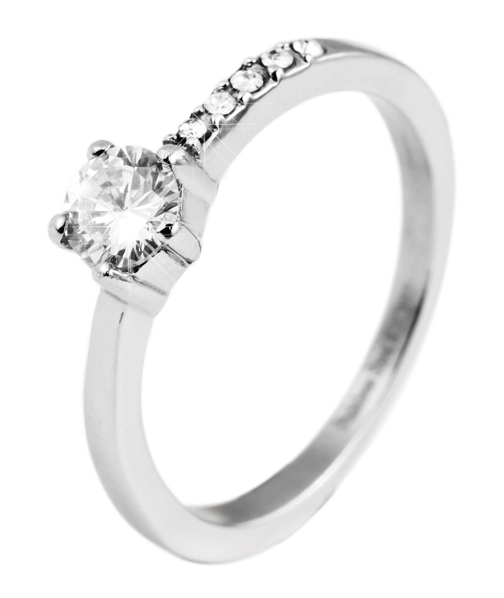 Adelia´s Fingerring »Damen Ring aus Edelstahl mit Zirkonia«