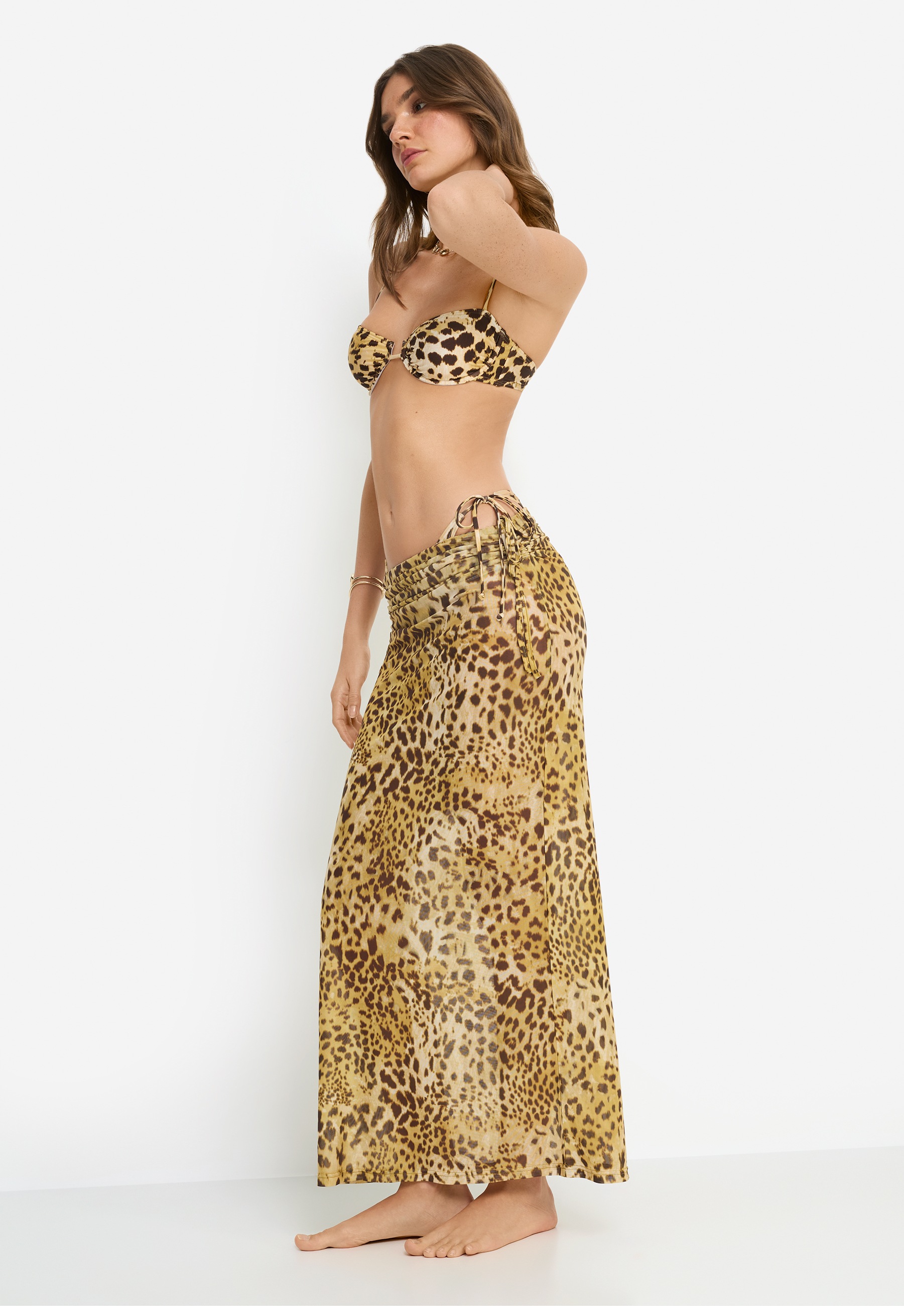 LSCN by LASCANA Meshrock in Maxilänge mit Animaldruck