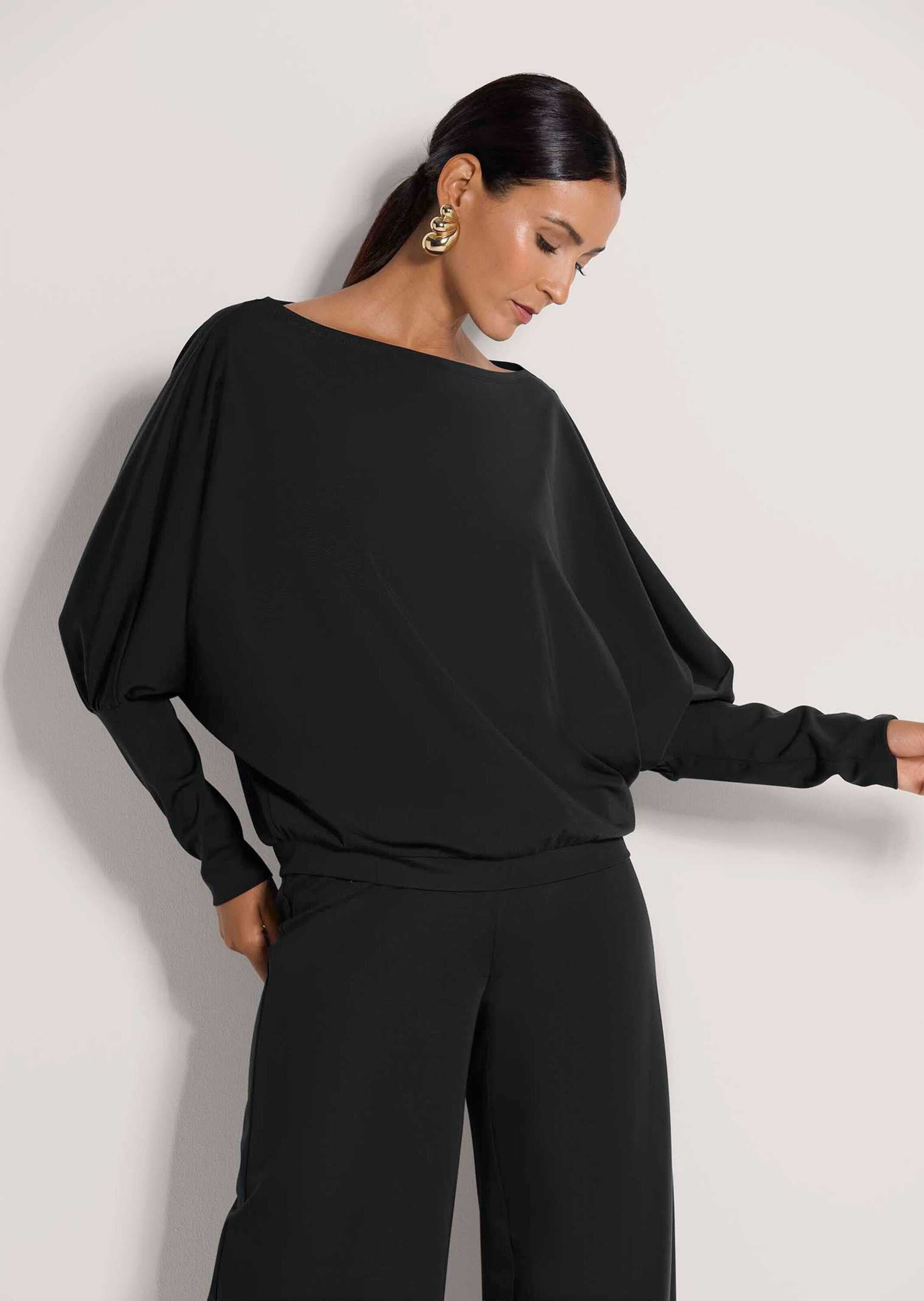 MADELEINE Langarmshirt »Langarmshirt Lockeres Longsleeve mit Fledermausärmeln« Weite Fledermausärmel