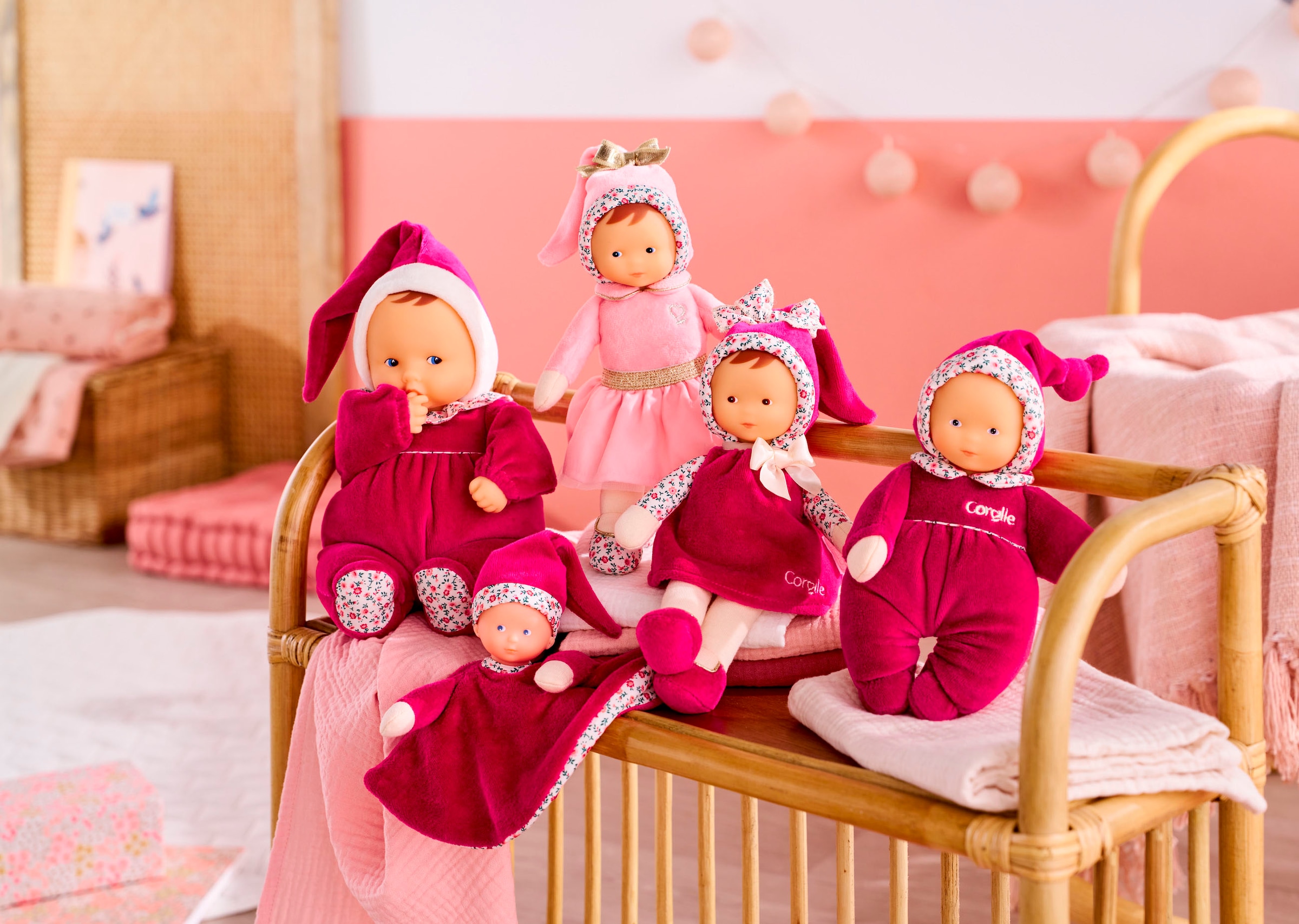 Corolle® Stoffpuppe »Mon Doudou, Miss Röschen«, mit Vanilleduft