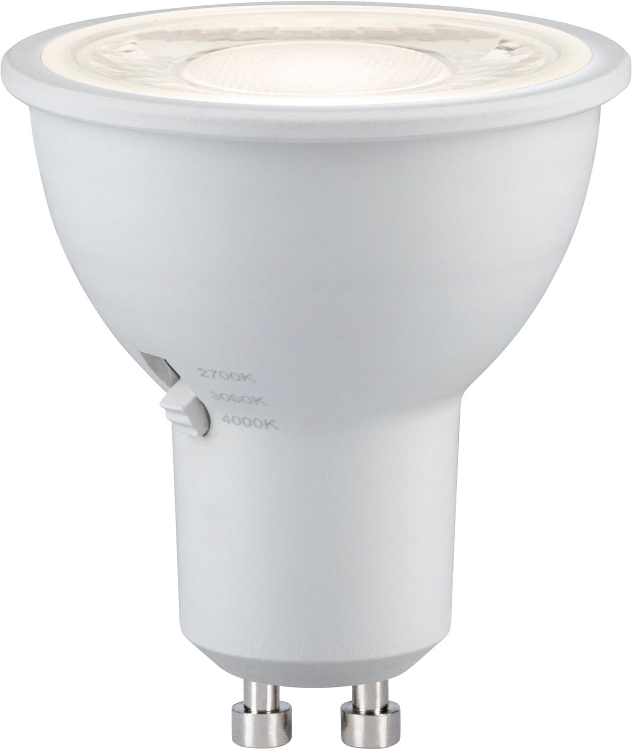 Paulmann LED-Leuchtmittel »650lm 3CCT DipSwitch 50° 6,9W 230V« GU10 1 Stk. Farbwechsler White Select