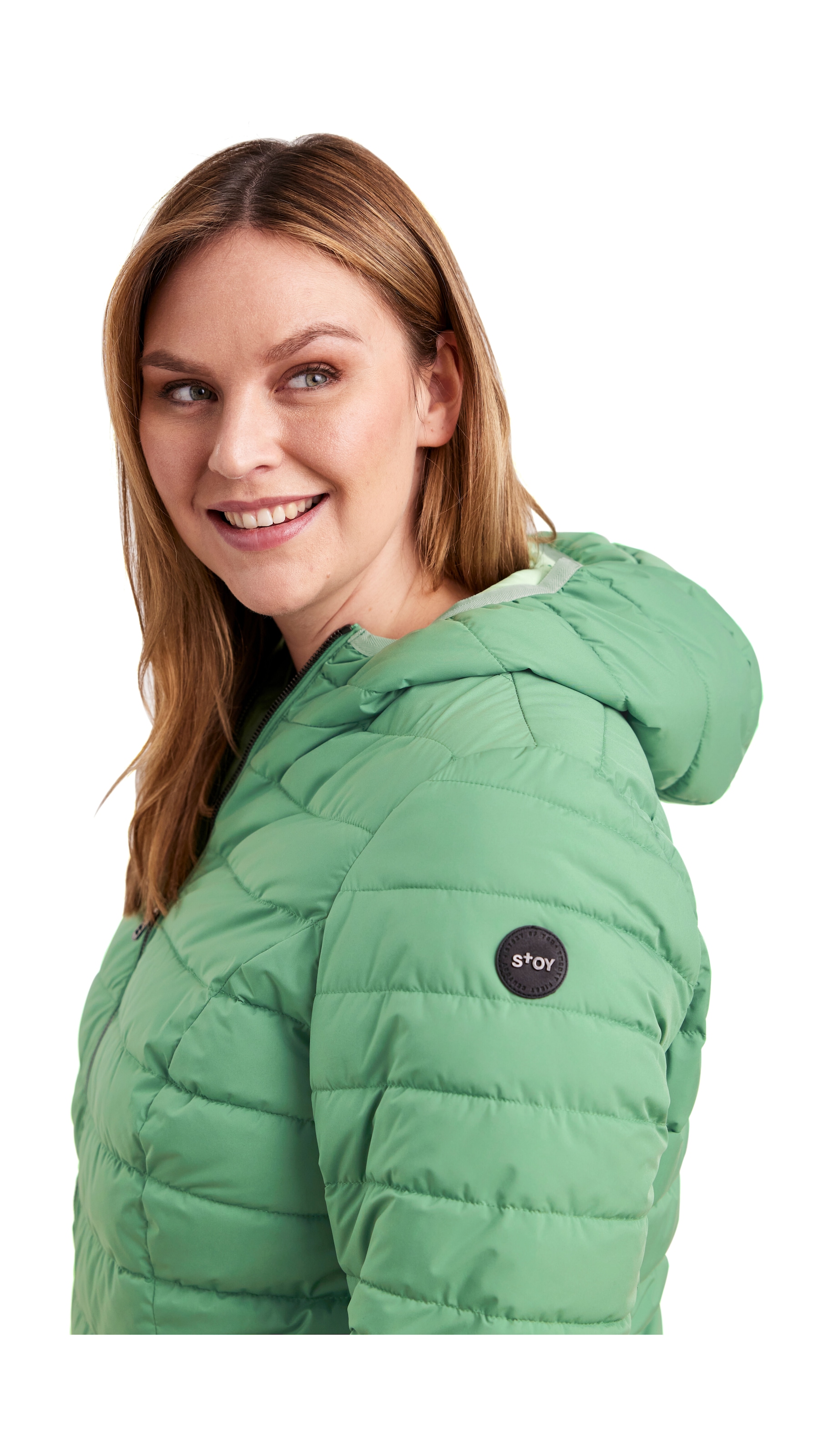 STOY Steppjacke »STS 3 WMN QLTD JCKT«, atmungsaktive, wasserabweisende Damen Steppjacke in großen Größen