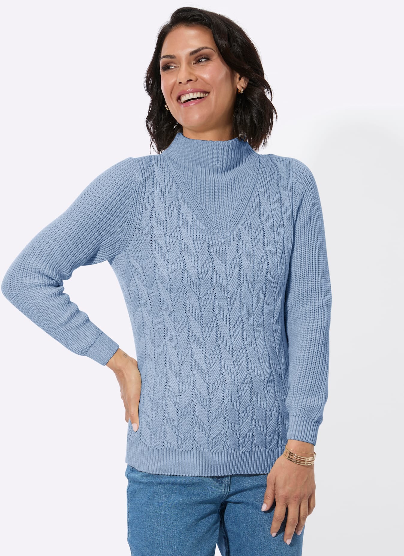 Casual Looks Stehkragenpullover »Langarm-Pullover«