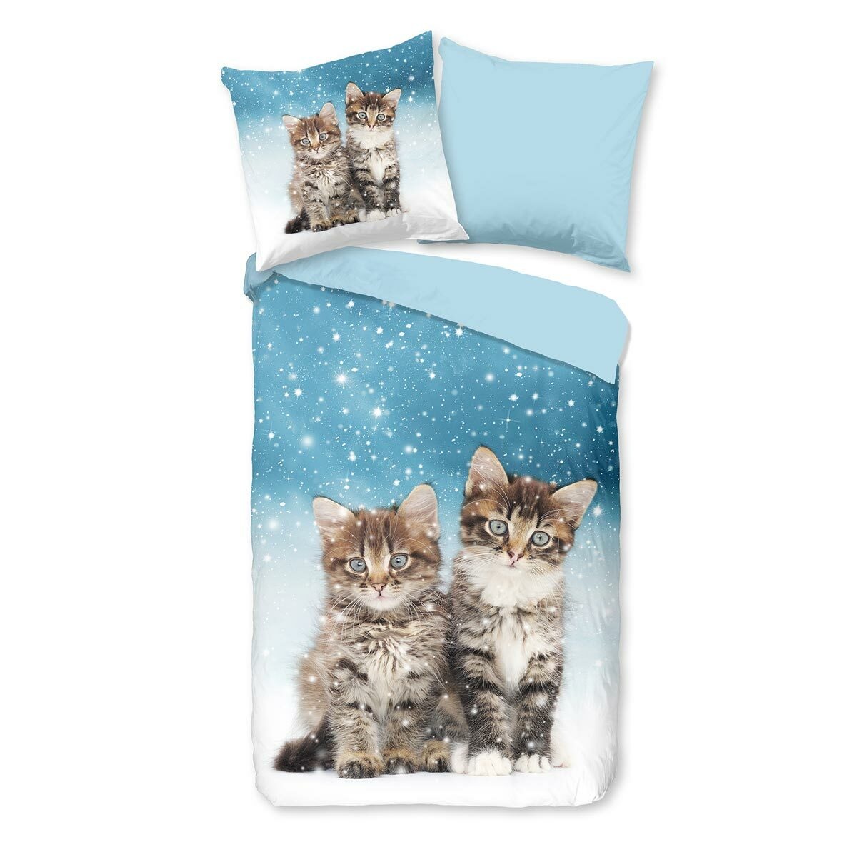 TRAUMSCHLAF Bettwäsche »Katzen«, (2 tlg.), weich und warm