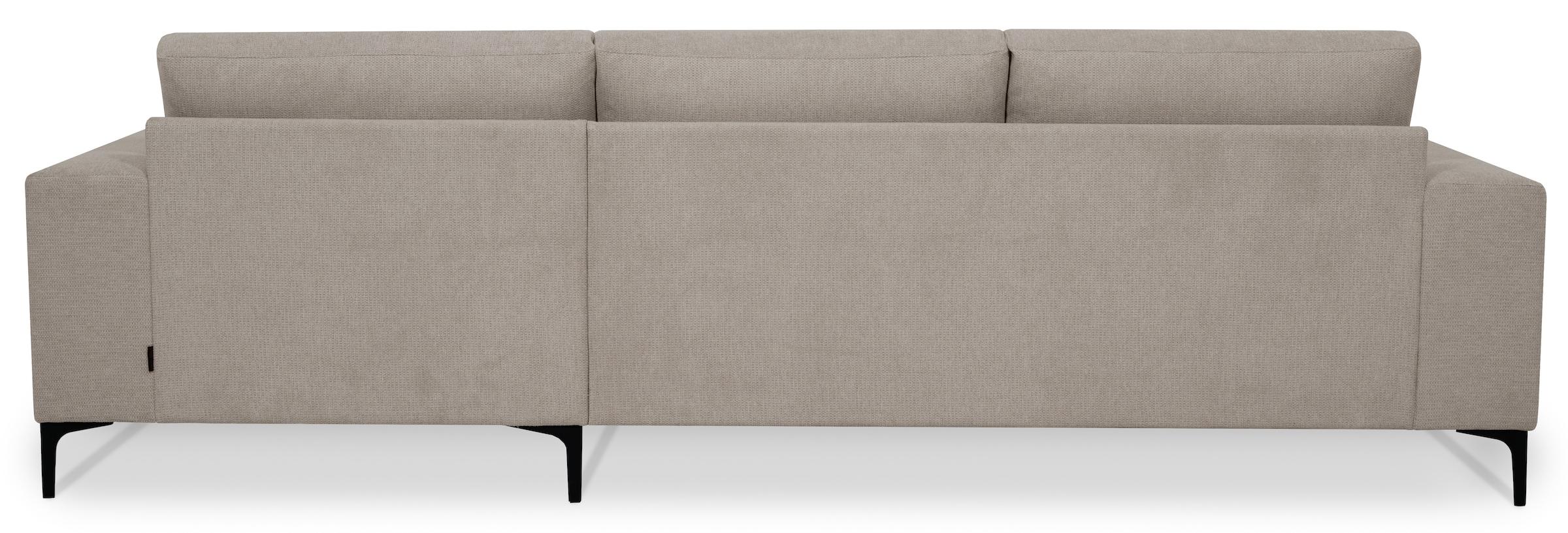 Places of Style Ecksofa »Xander, L-Form,«, Breite 280 cm, Soft-Touch Chenille, schwarze Metallfüßen