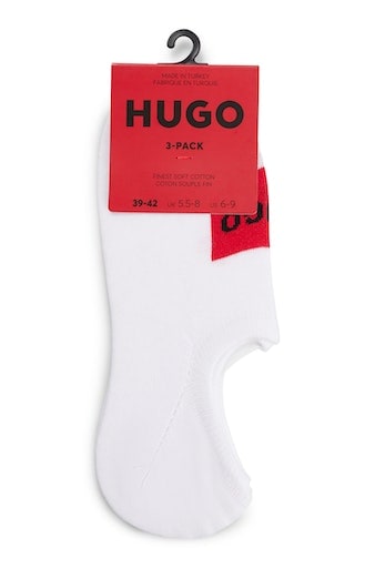 HUGO Underwear Freizeitsocken »3P LC LABEL CC«, (Packung, 3 Paar), mit Logostickerei