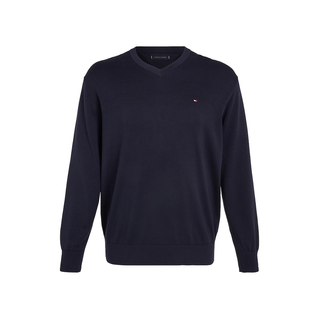 Tommy Hilfiger Big & Tall V-Ausschnitt-Pullover »BT-CLASSIC COTTON V NECK-B«