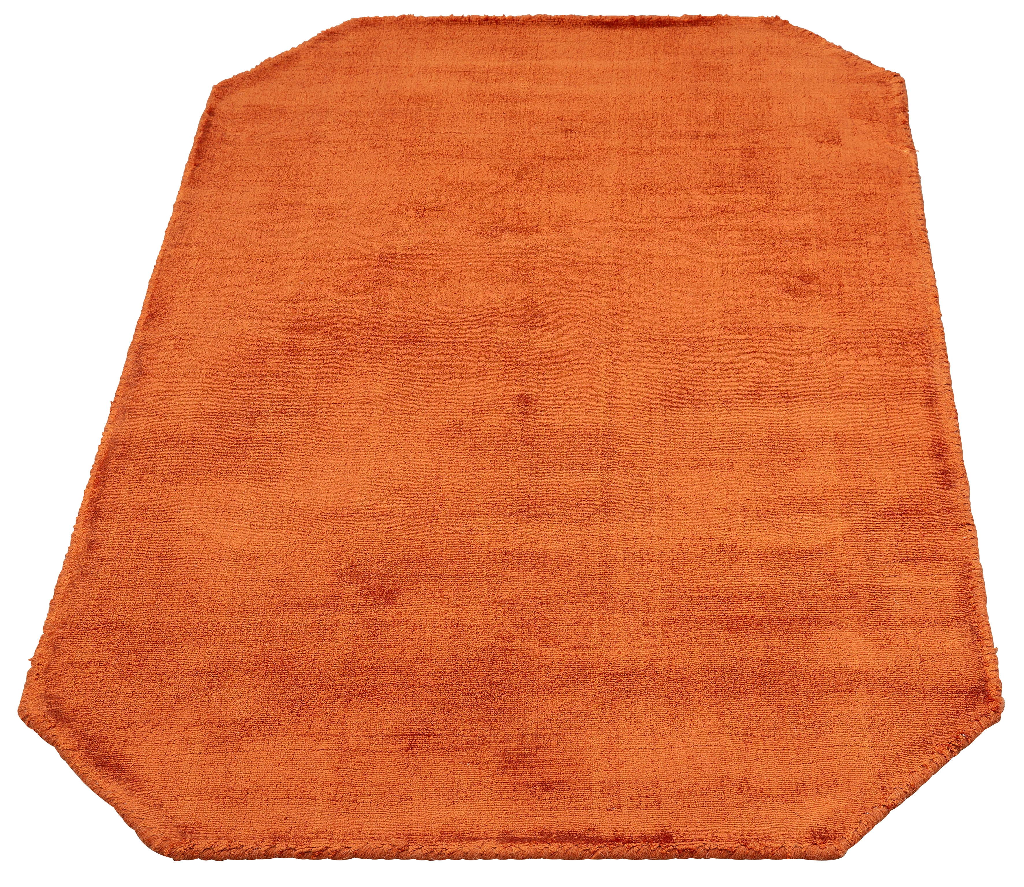 My Home Teppich »Shirley, handgewebter Viskose Teppich, farblich changierend« achteckig 12 mm Höhe Handweb Teppiche, Wohnzimmer, Schlafzimmer,...