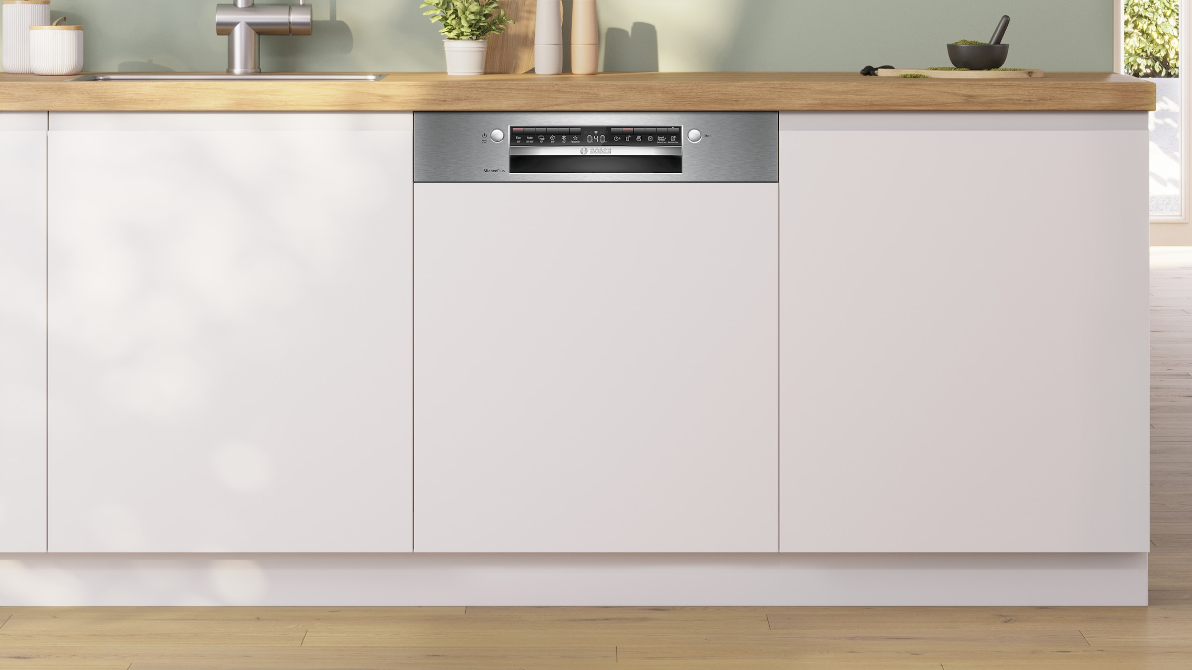 BOSCH teilintegrierbarer Geschirrspüler Serie 4 »SMI4ETS08E«, 13 Maßgedecke