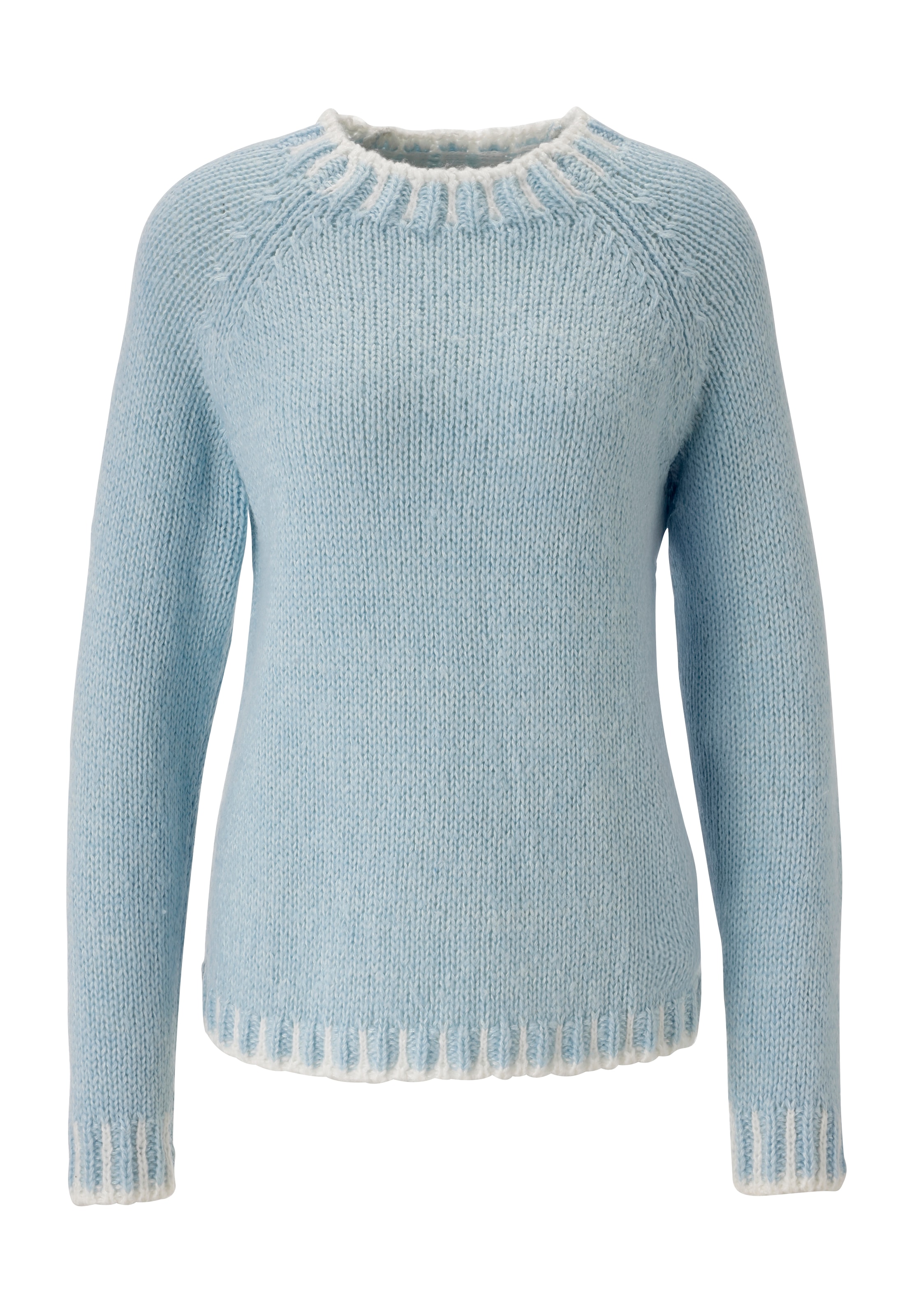 Aniston CASUAL Strickpullover, mit gemusterten Bündchen - NEUE KOLLEKTION