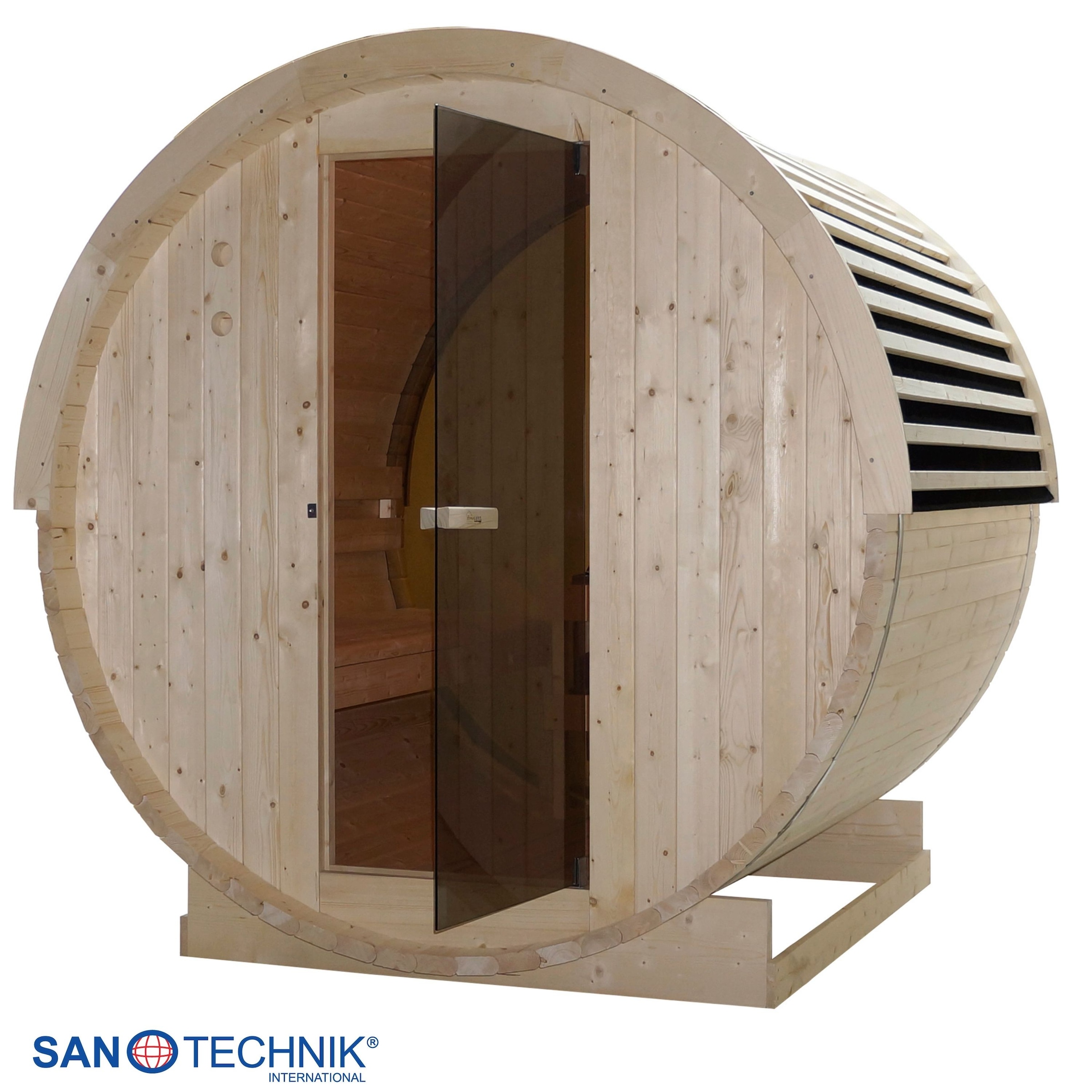 Sanotechnik Sauna »Außensauna NYBORG« für 4 oder 6 Personen; inkl. 6 kW oder 8 kW Saunaofen und Saunasteine