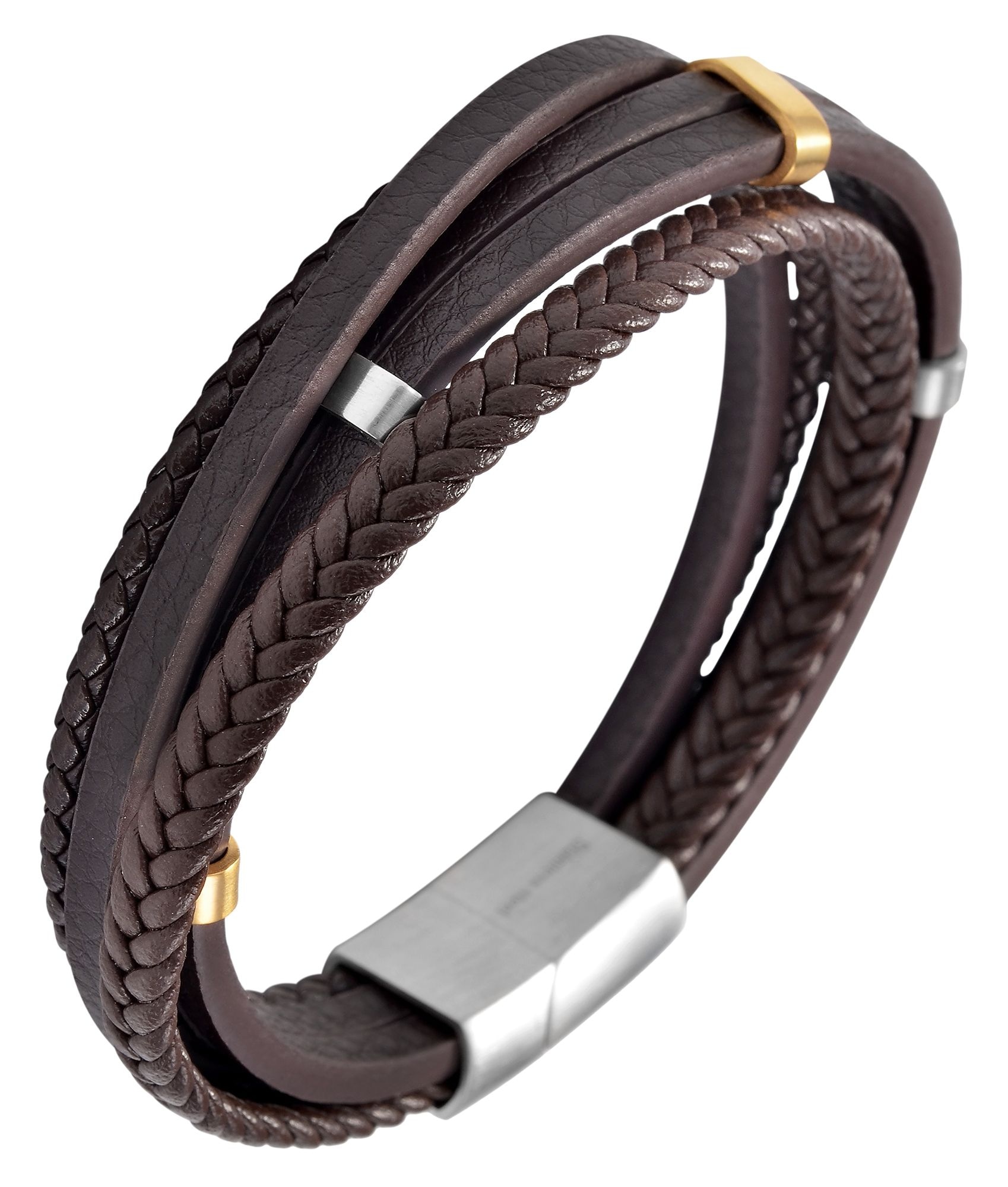 Adelia´s Lederarmband »Unisex Armband ¿ Lederarmband aus Leder 21 cm«