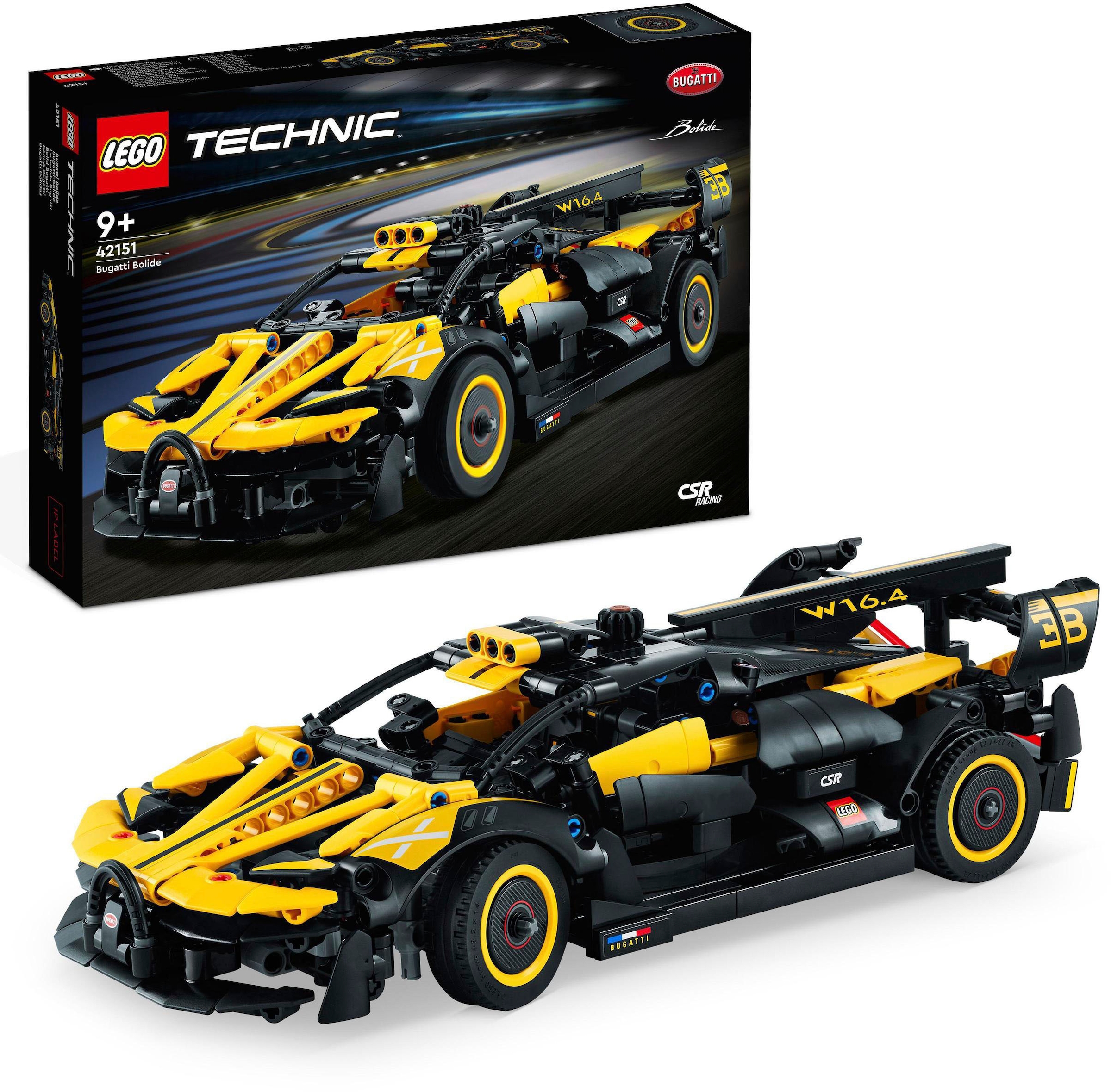 LEGO® Konstruktionsspielsteine »Bugatti-Bolide (42151), LEGO® Technic«, (905 St.), Made in Europe