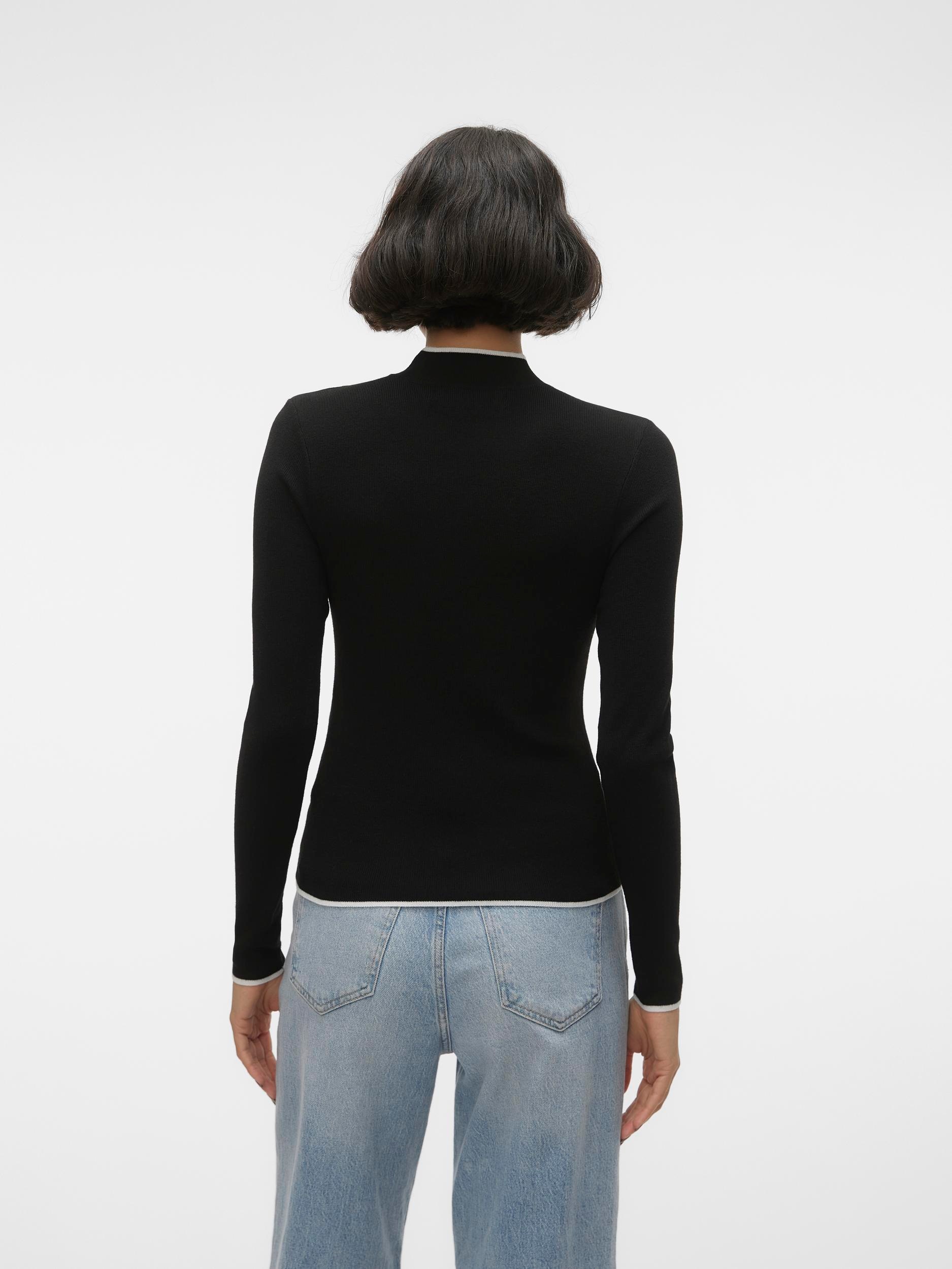 Vero Moda Rundhalspullover »VMFLOUNCY LS HIGHNECK PULLOVER GA«