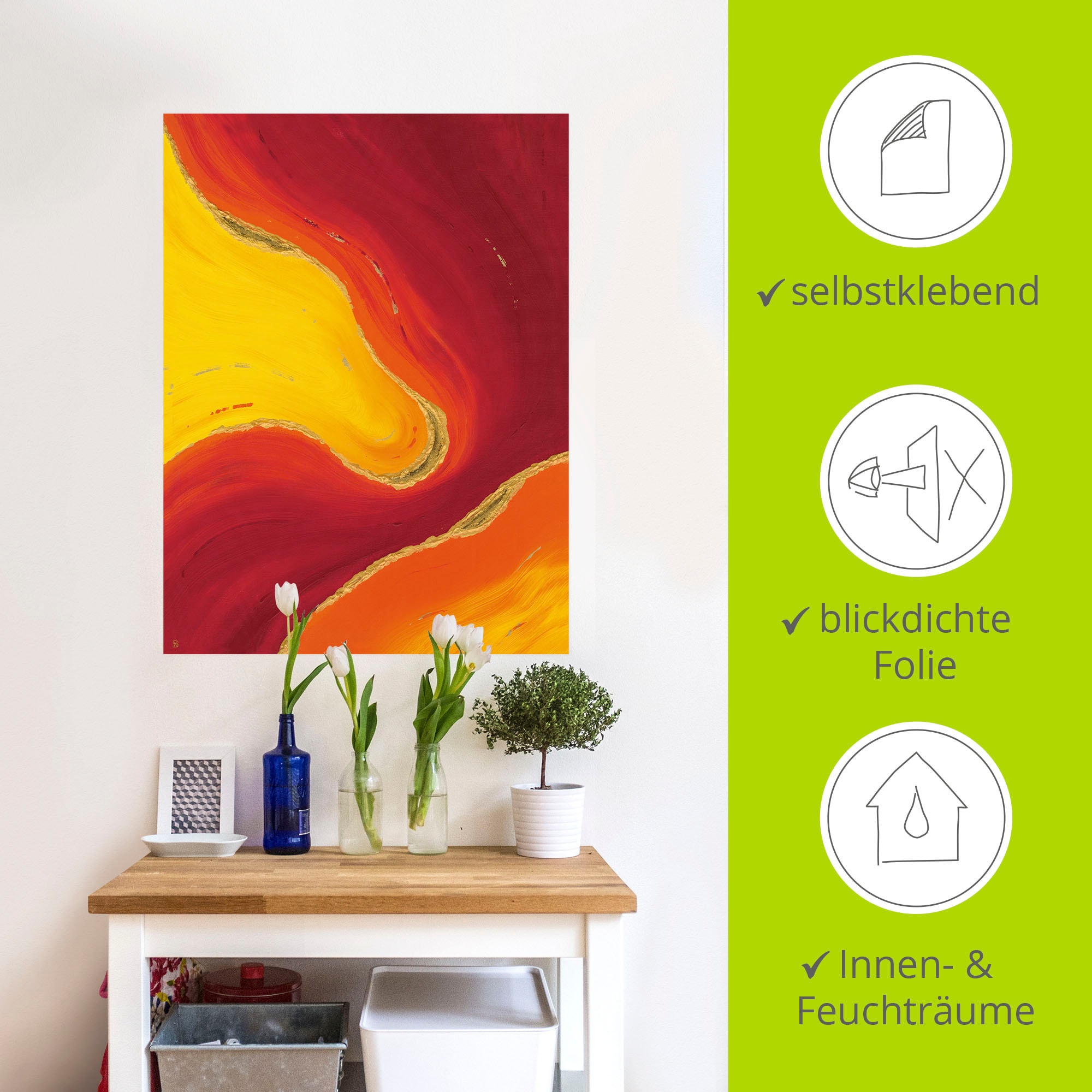 Artland Wandbild »Raum I«, Gegenstandslos, (1 St.), als Alubild, Leinwandbild, Wandaufkleber oder Poster in versch. Größen