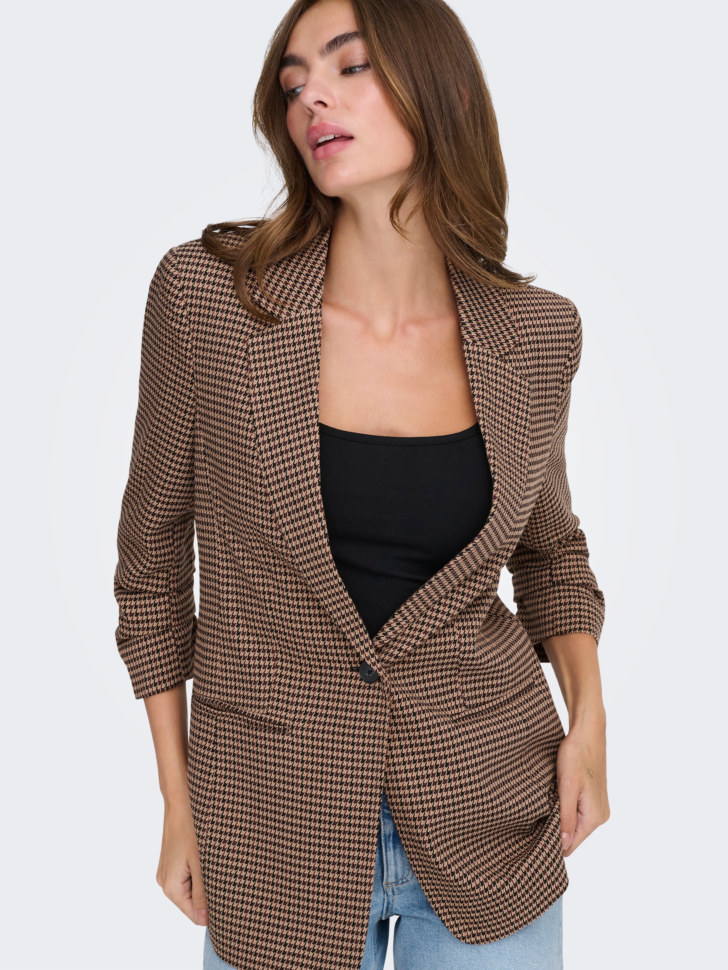 ONLY Kurzblazer »ONLLETTIE LIFE 3/4 CHECK BLAZER TLR«
