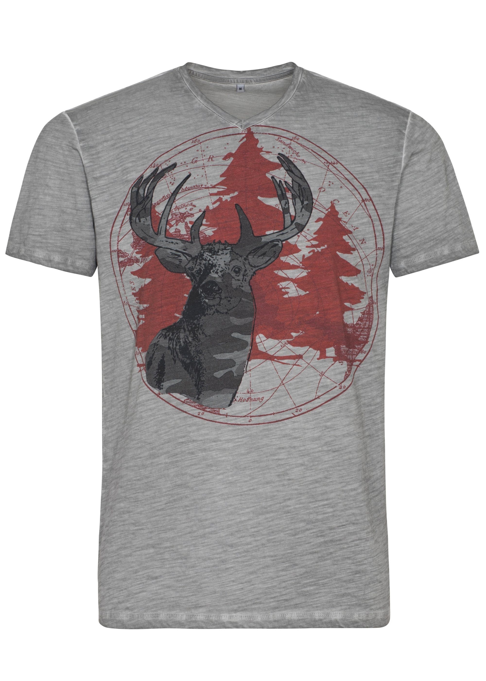 Spieth & Wensky T-Shirt Morris mit Used-Optik
