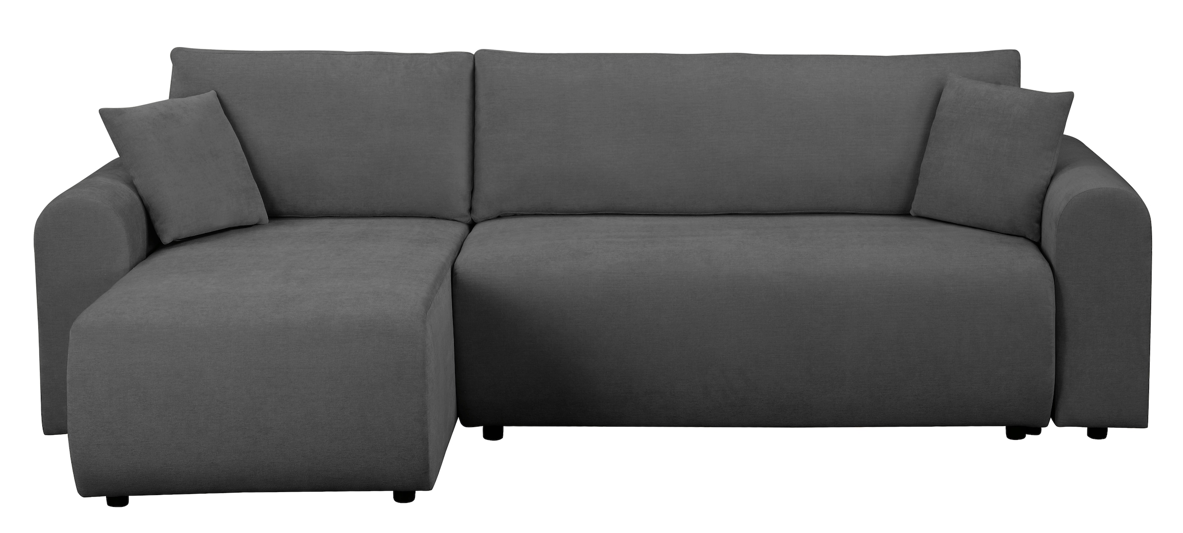 OTTO home Ecksofa »JONAA, 241cm, L-Form, Schlafsofa, Boxspringfederung, Cord u. Struktur« 133/200cm, Recamiere links/rechts, Bettkasten, Cord u. Struktur