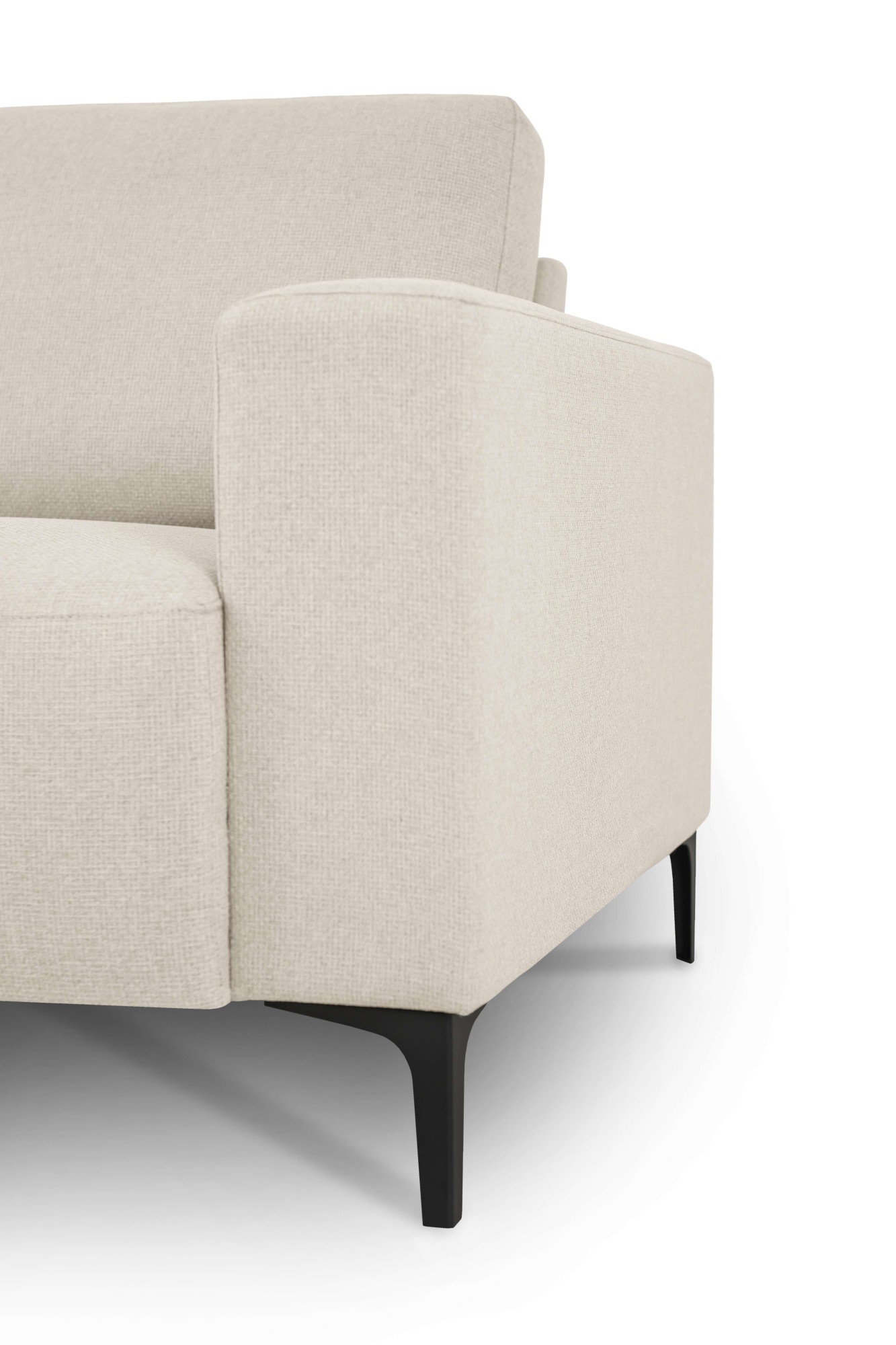 Home affaire Ecksofa »Tournon, L-Form, Breite 262 cm, Webstoff, Chenille«, Designsofa im nordischen Stil, Wellenunterfederung, Metallfüße