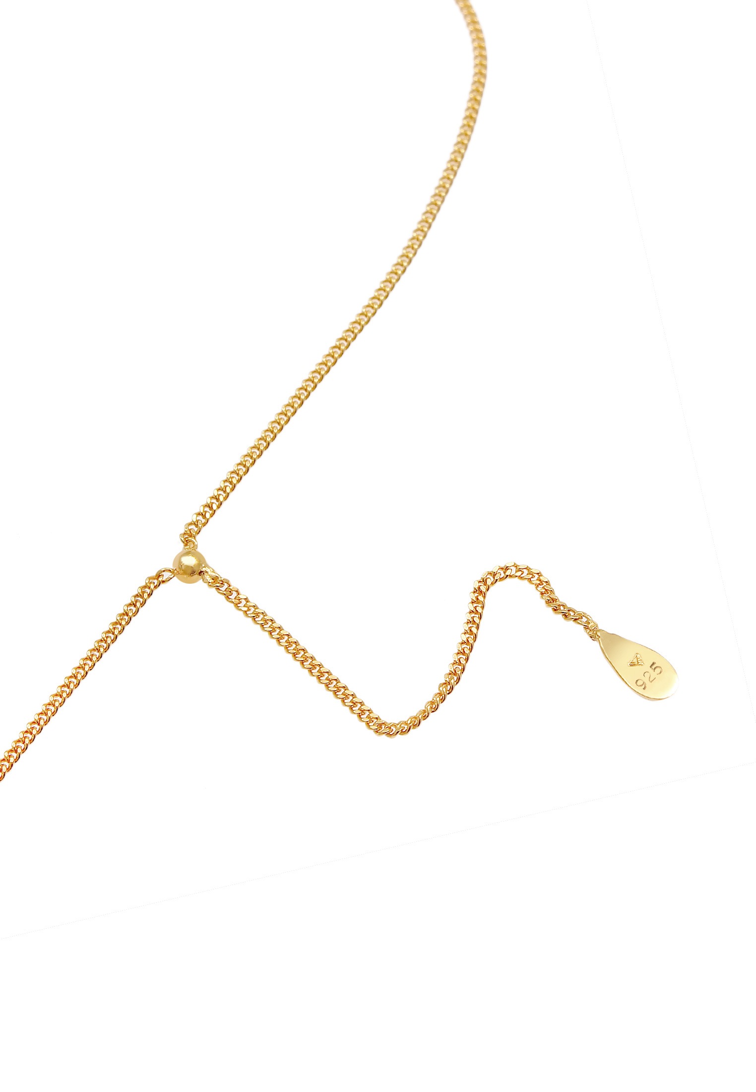 Elli Y-Kette »Halskette Choker Y-kette Tropfen Kugel 925 Silber«