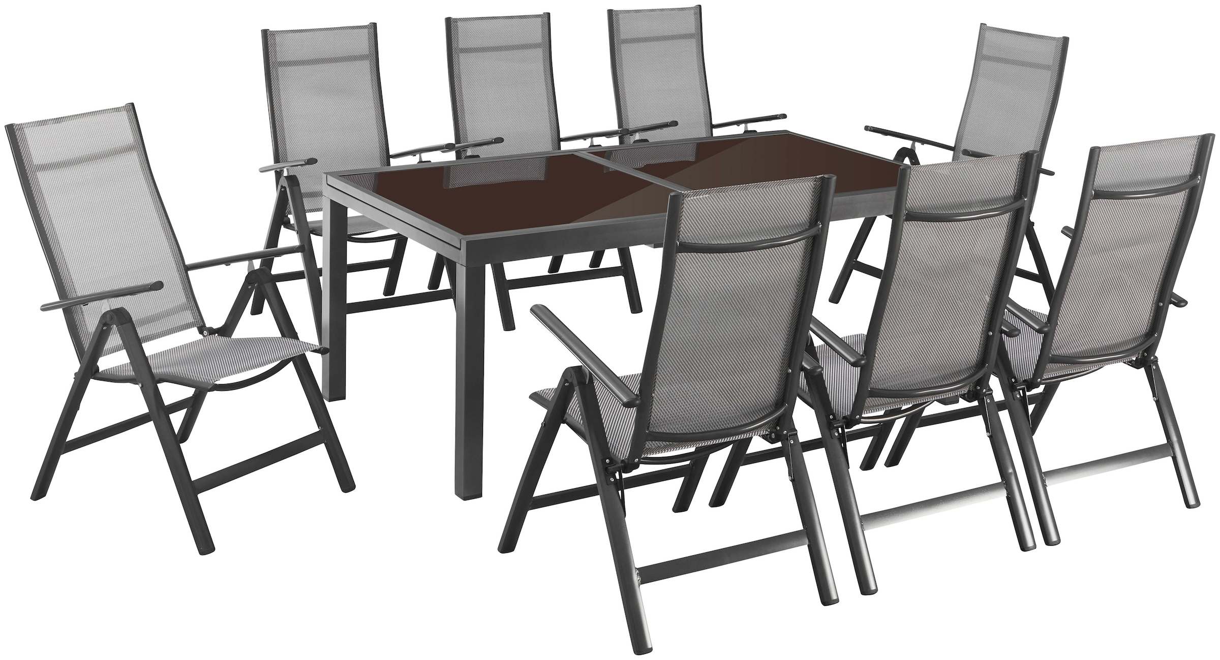 MERXX Shop Online inkl. Garten-Essgruppe »Amalfi«, 240 Tisch im 8 cm) - Stühlen (180 ausziehbarem OTTO und