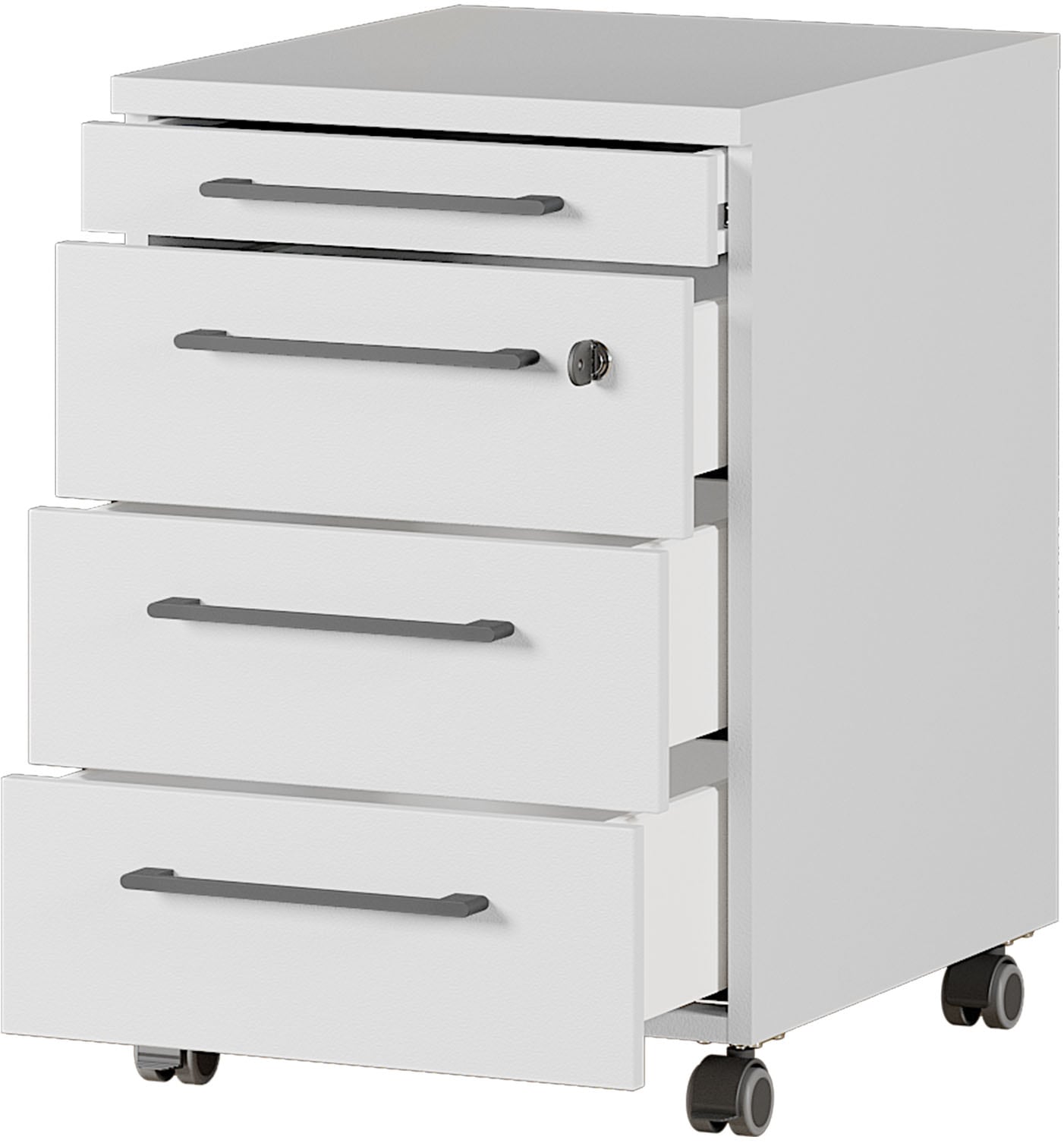 GERMANIA Büromöbel-Set »Agenda« Set bestehend aus höhenverstellbarem Schreibtisch und Rollcontainer