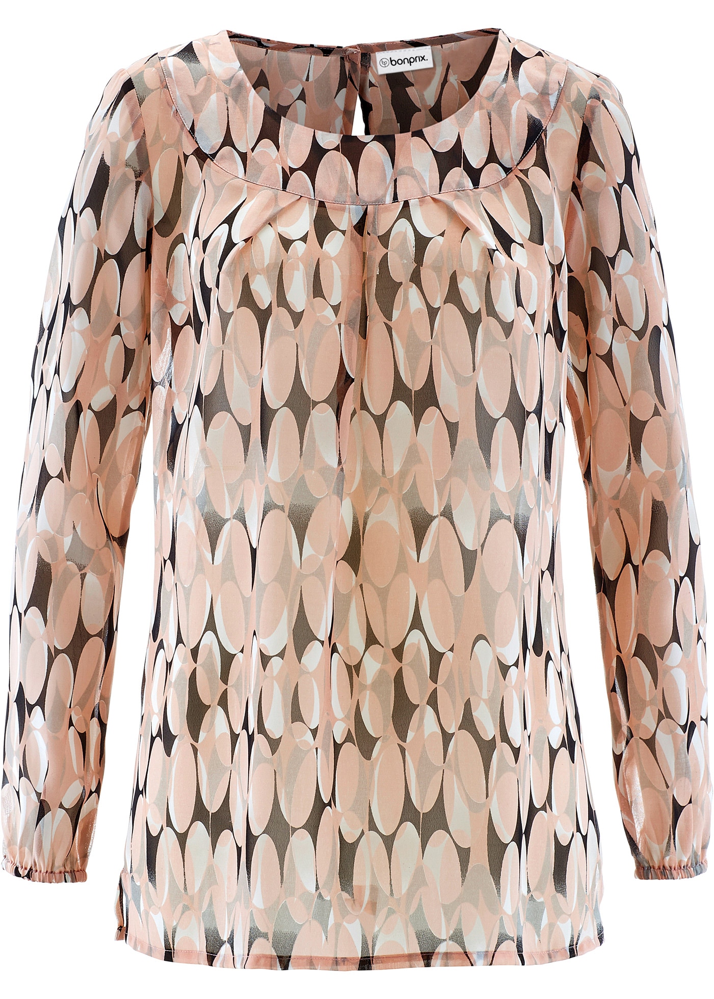 bonprix Tunika figurumspielende Passform, mit langem Arm, aus Polyester