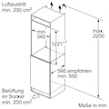 BOSCH Einbaukühlschrank »KIR41VFE0«, KIR41VFE0, 122,1 cm hoch, 54,1 cm breit