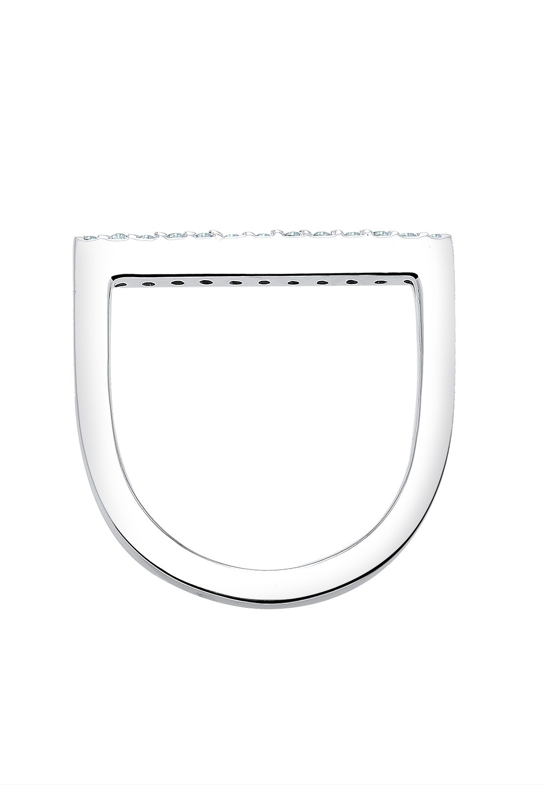 Elli Silberring »Ring Stacking Kristalle Geo 925 Silber«