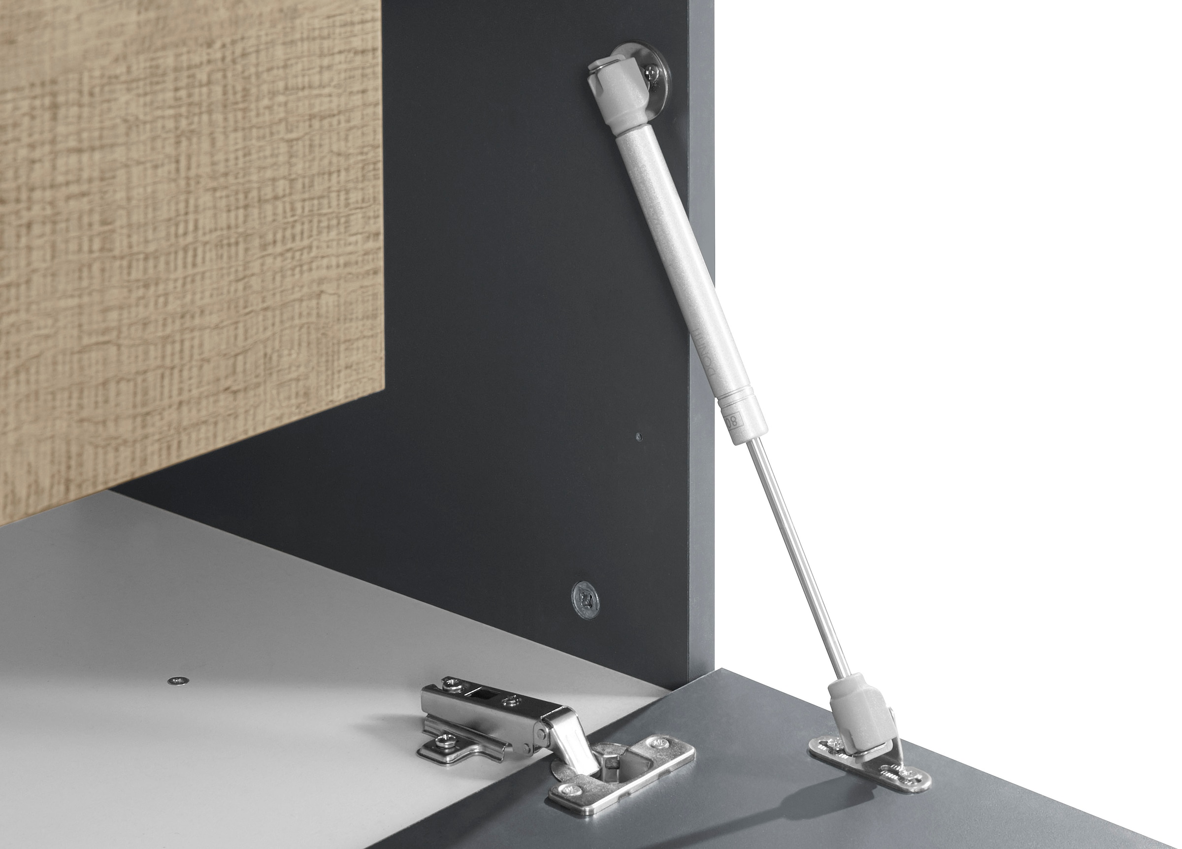 INOSIGN Lowboard »Coro,Lowboard,TV-Kommode,TV-Möbel,TV-Bank«, mit 2 Klappen, 2 Türen, 1 Glasboden, Breite 220