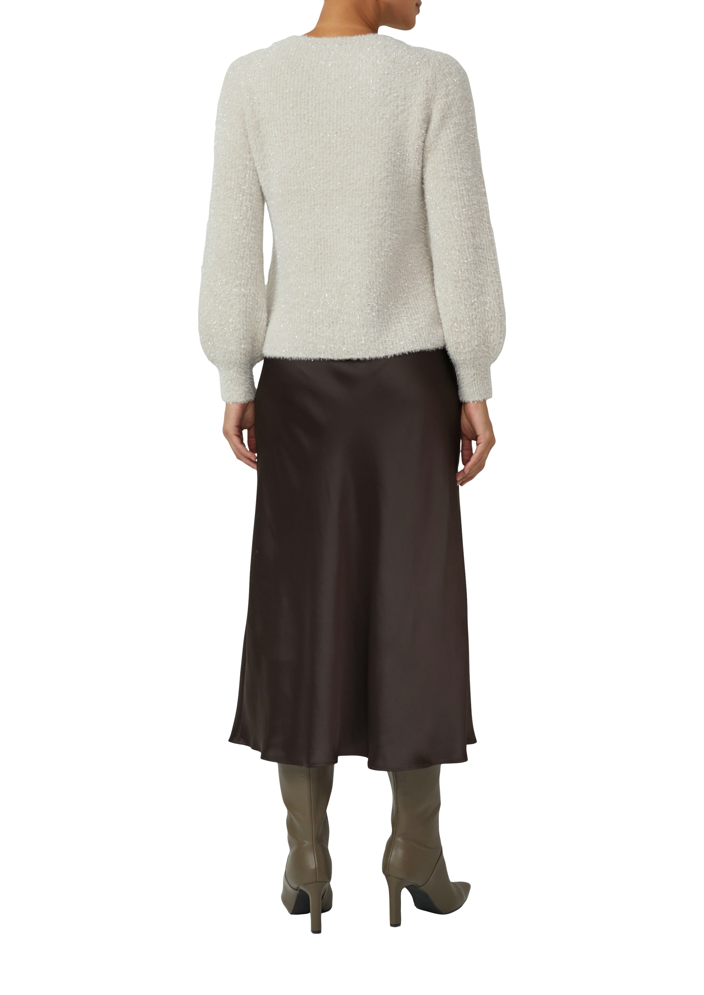 s.Oliver BLACK LABEL Strickpullover mit Rippbündchen