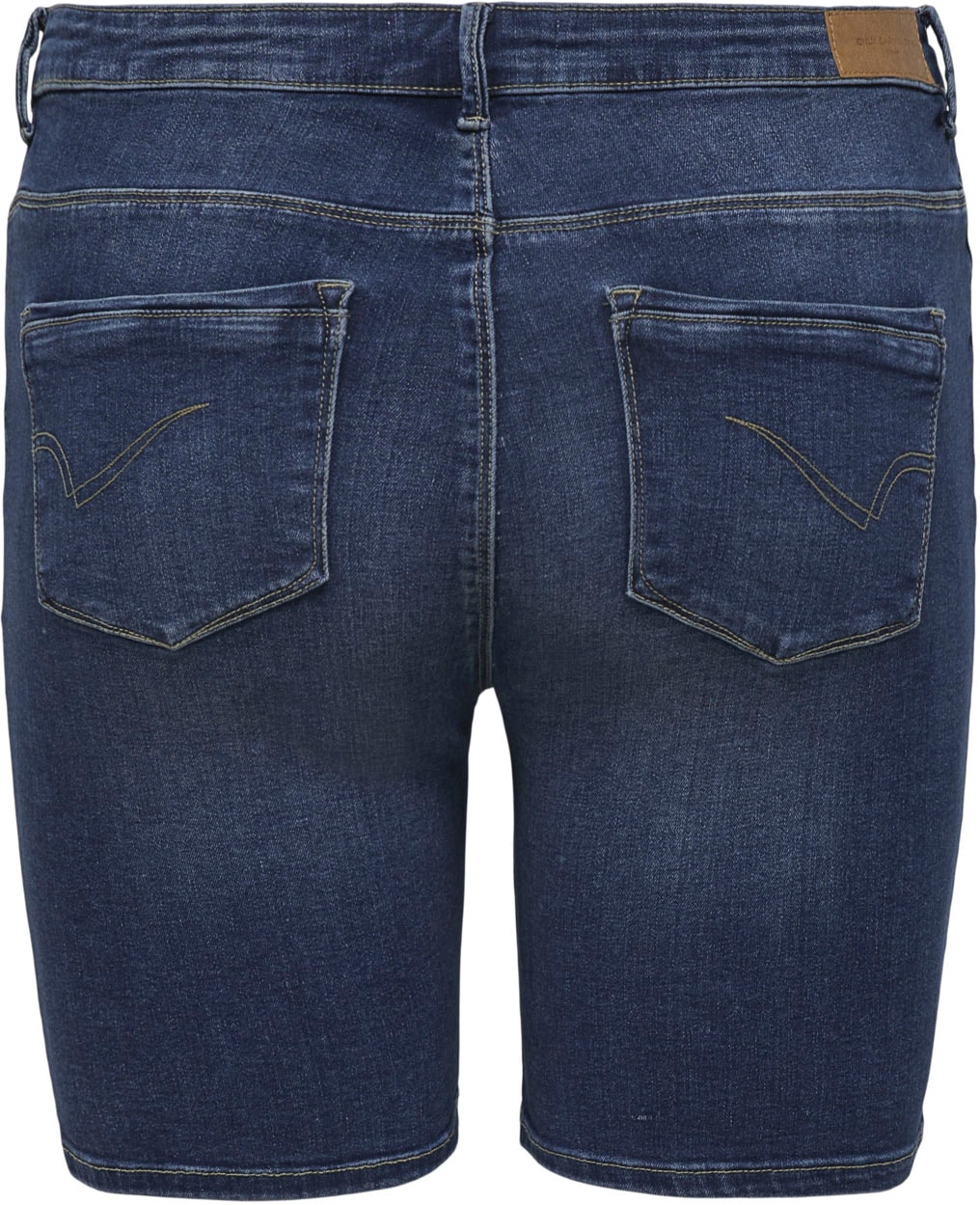 ONLY CARMAKOMA Jeansshorts, mit leichten Abriebeffekten